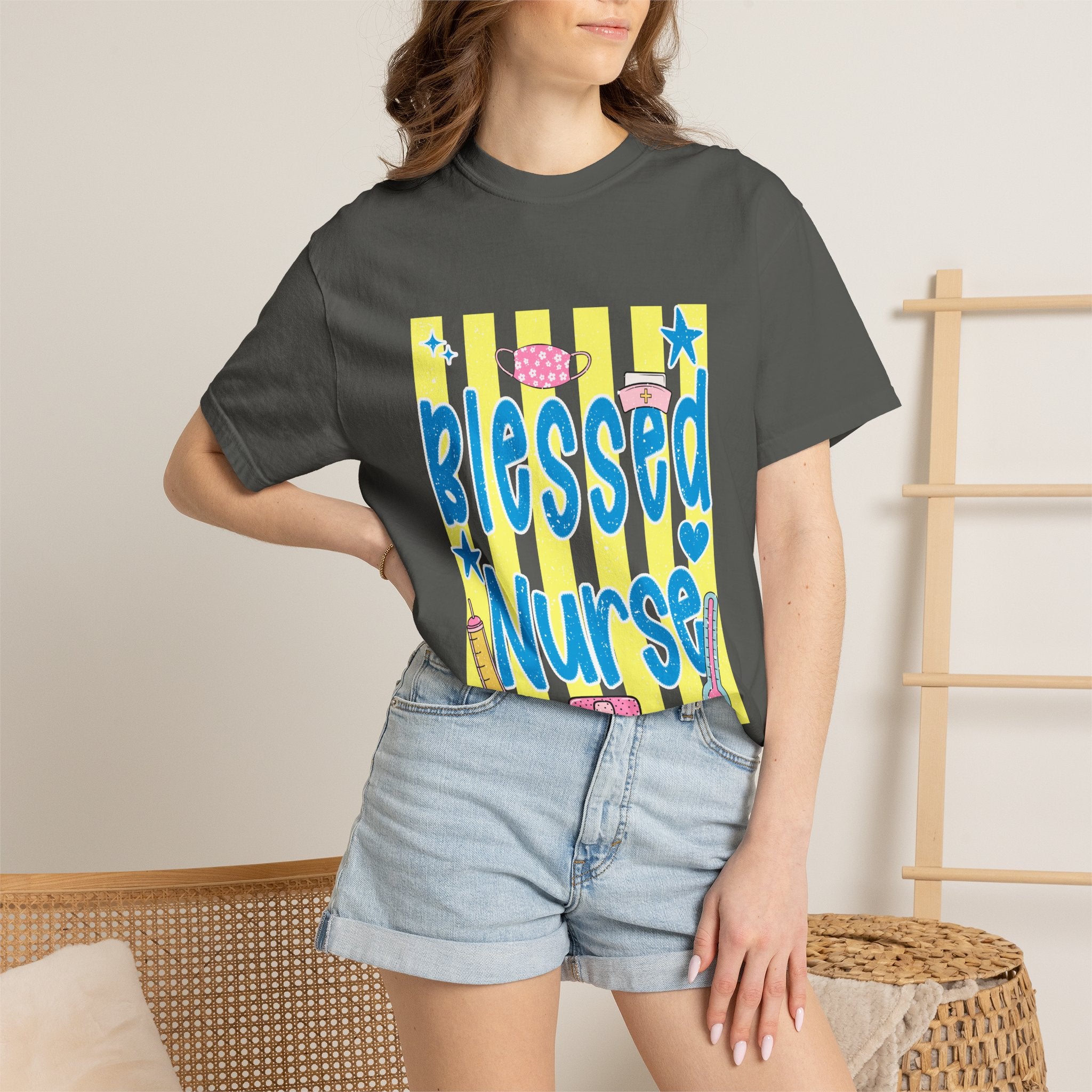 Blessed Nurse T-Shirt — Cute Medical Graphic Tee for Nurses