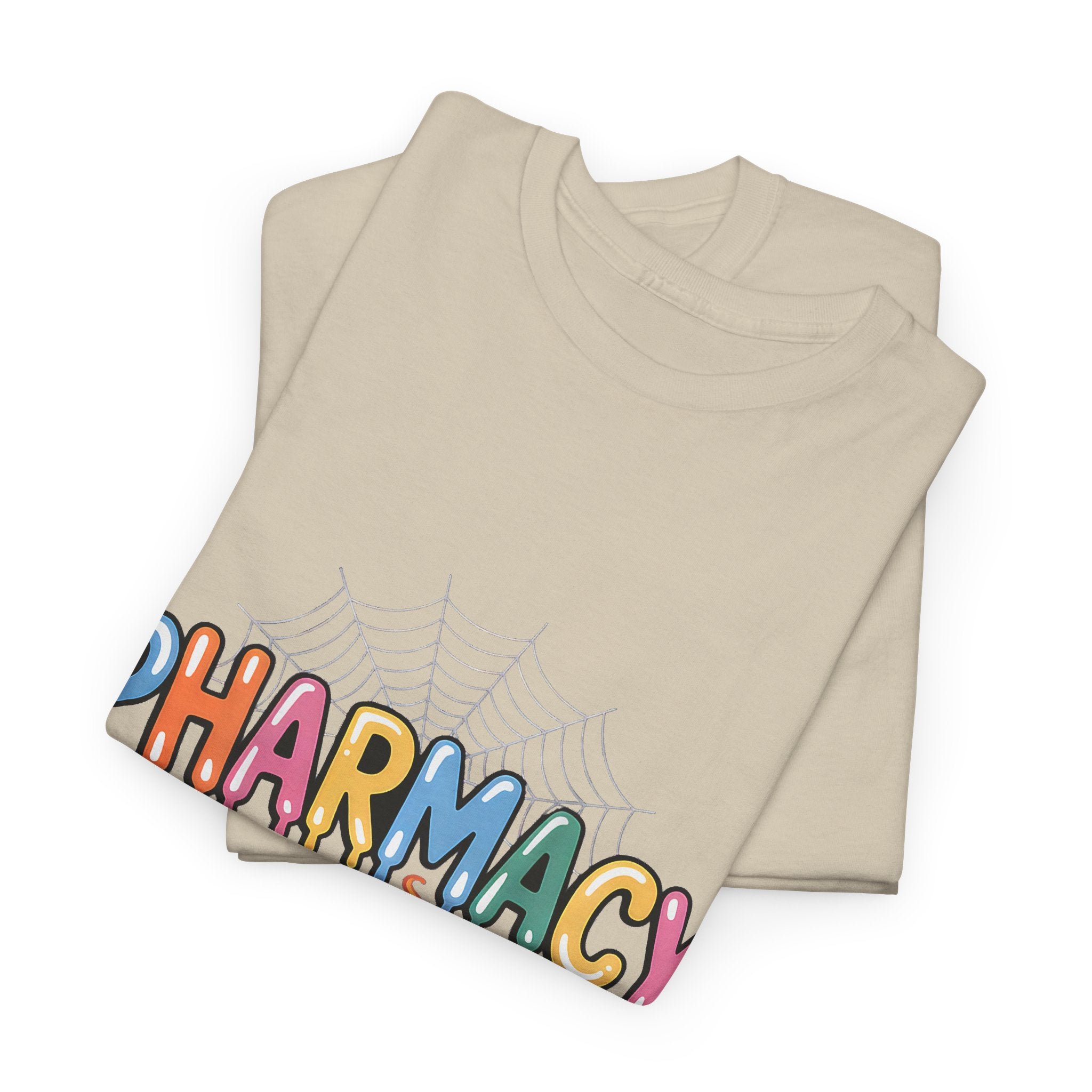 Pharmacy Squad Halloween T-Shirt — Cute Medical Candy & Pumpkin Design