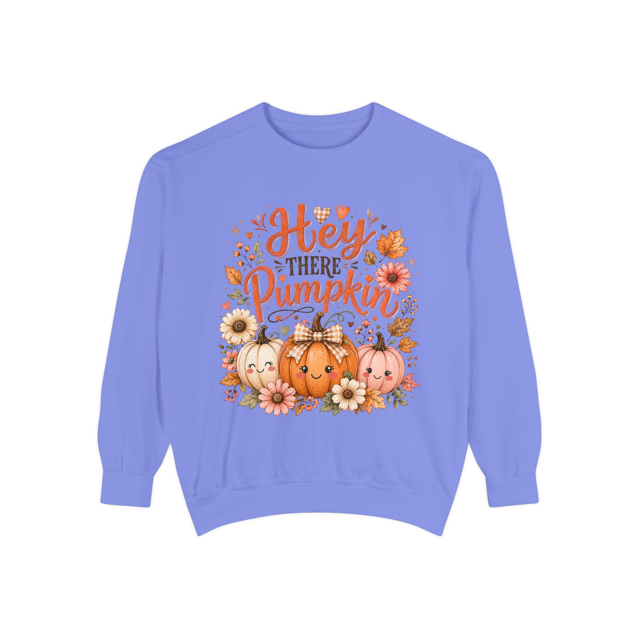 Sweatshirt — "Hey There Pumpkin" Cute Fall Pumpkin Crewneck