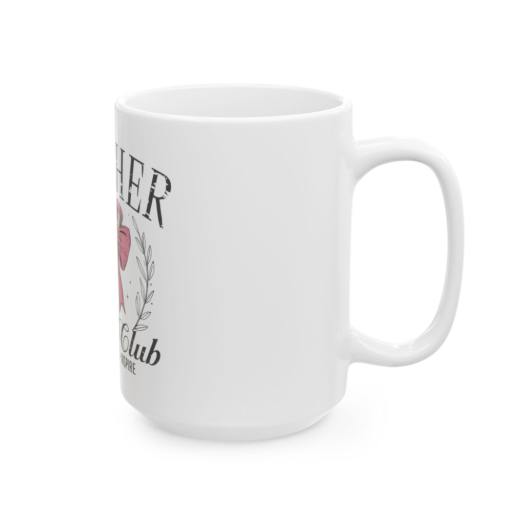 Teacher Social Club Ceramic Mug - 'Teach • Love • Inspire' Pencil Design (11oz & 15oz)