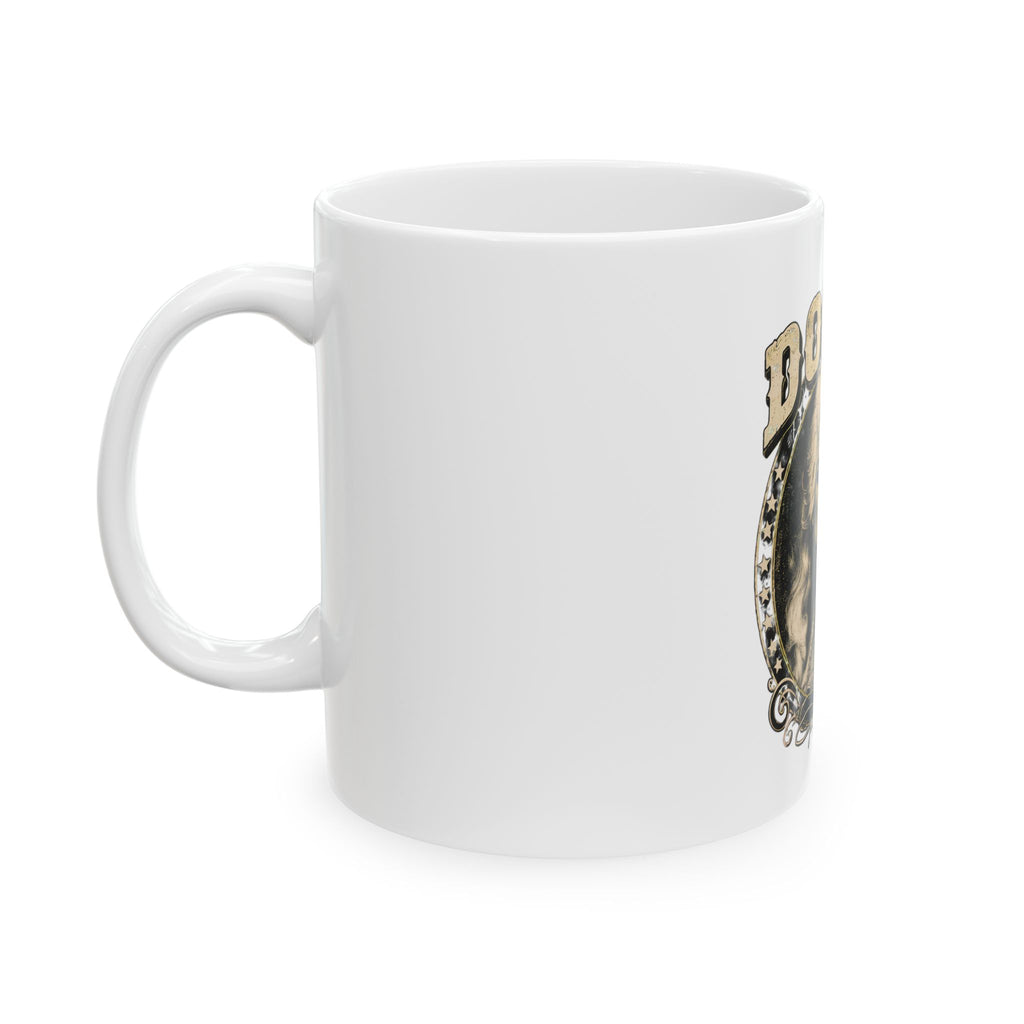 Dolly Retro Portrait Ceramic Mug — Vintage Country Music Coffee Cup (11oz, 15oz)