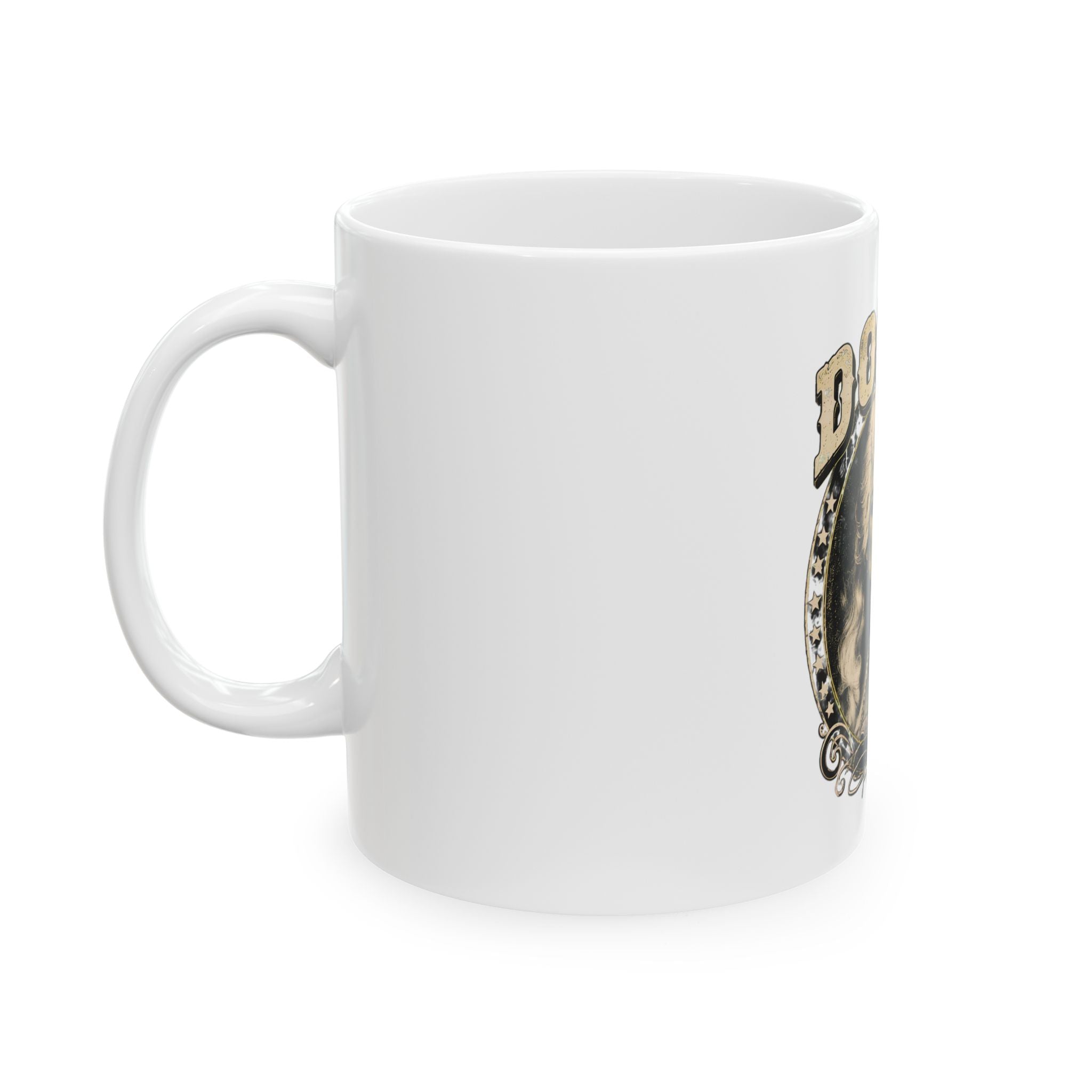 Dolly Retro Portrait Ceramic Mug — Vintage Country Music Coffee Cup (11oz, 15oz)