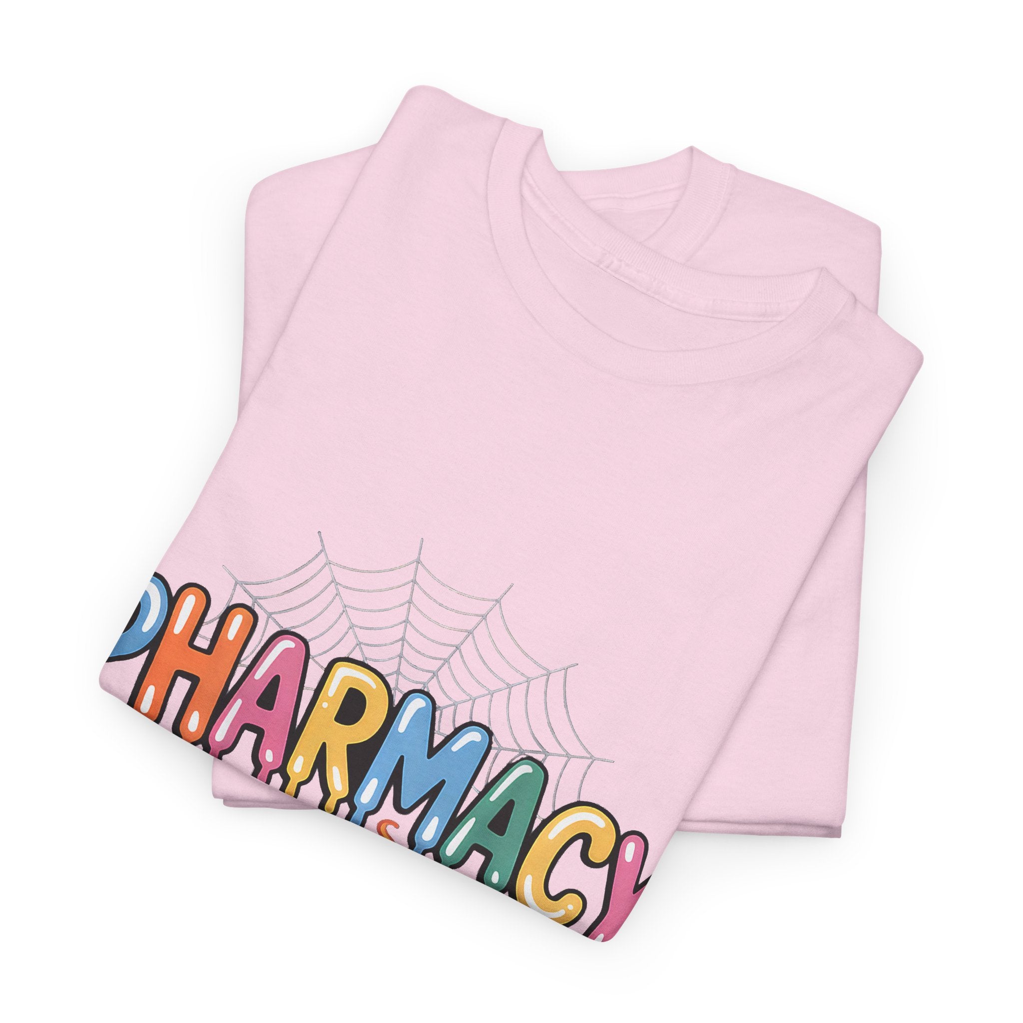 Pharmacy Squad Halloween T-Shirt — Cute Medical Candy & Pumpkin Design