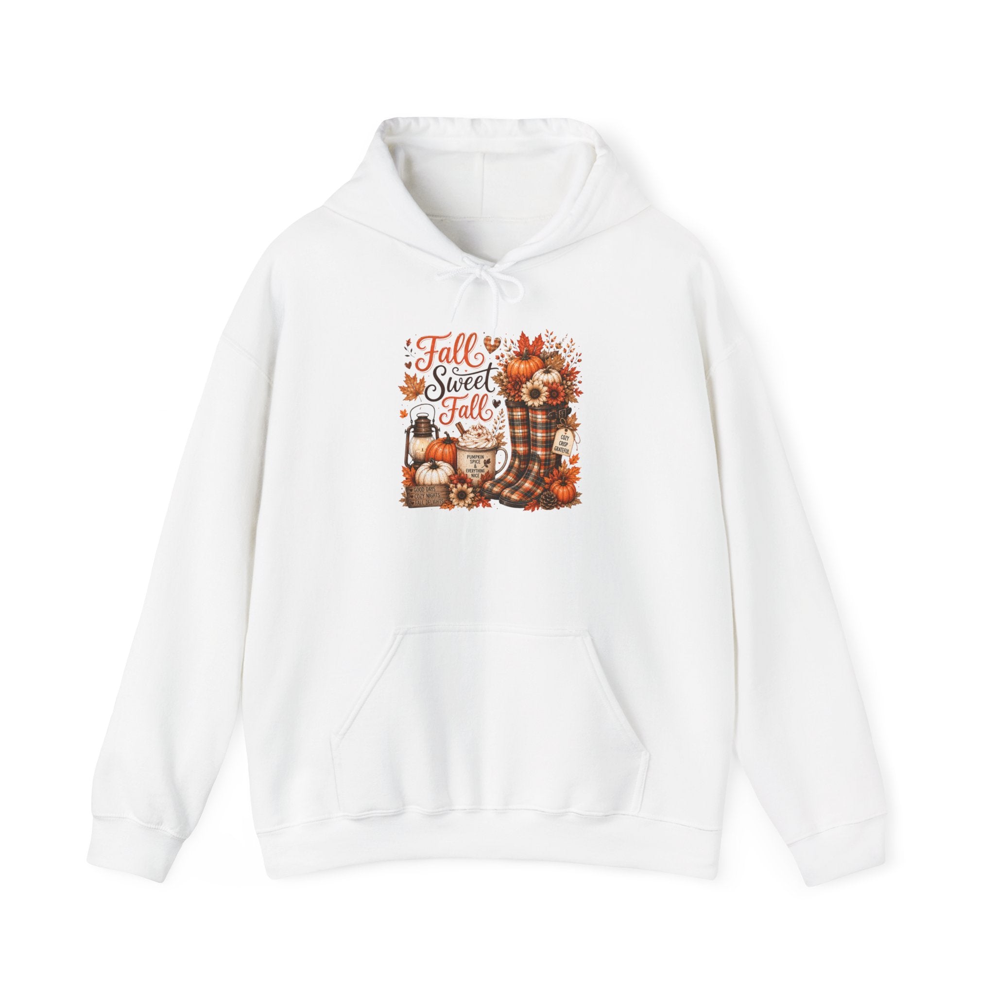 Fall Sweet Fall Hoodie - Cute Pumpkin & Scarecrow Autumn Sweatshirt