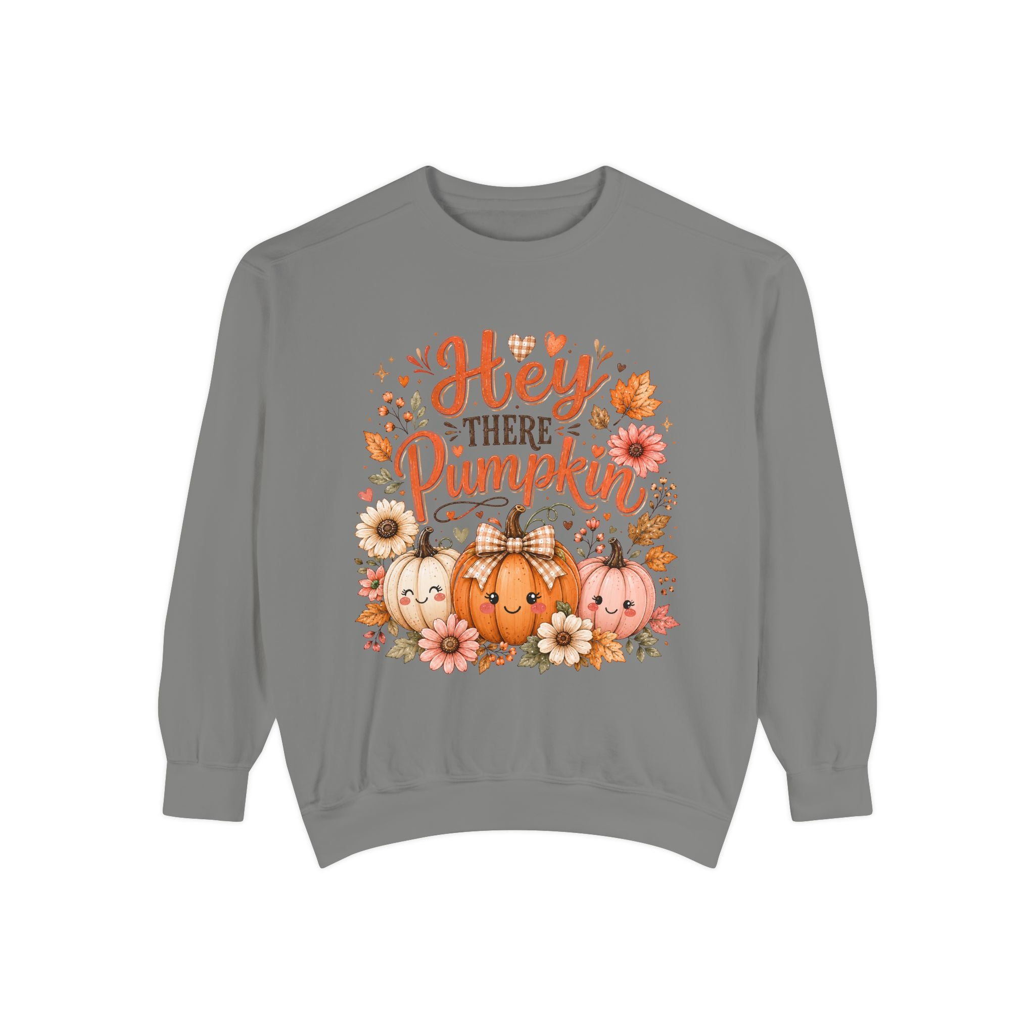 Sweatshirt — "Hey There Pumpkin" Cute Fall Pumpkin Crewneck