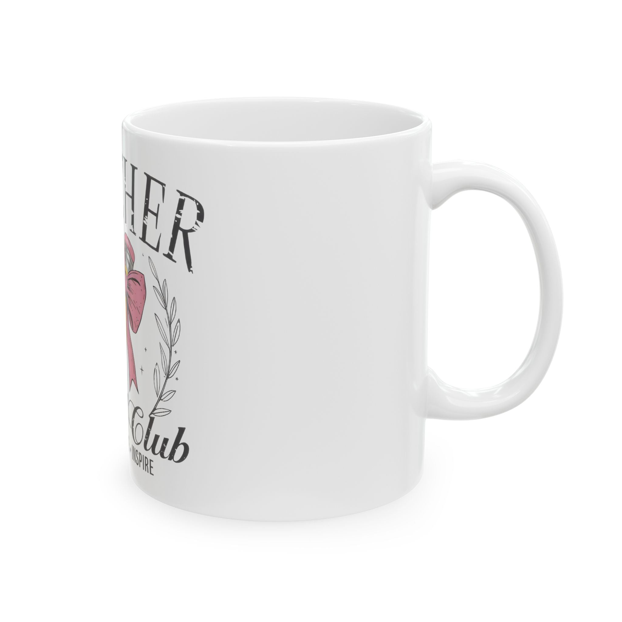 Teacher Social Club Ceramic Mug - 'Teach • Love • Inspire' Pencil Design (11oz & 15oz)