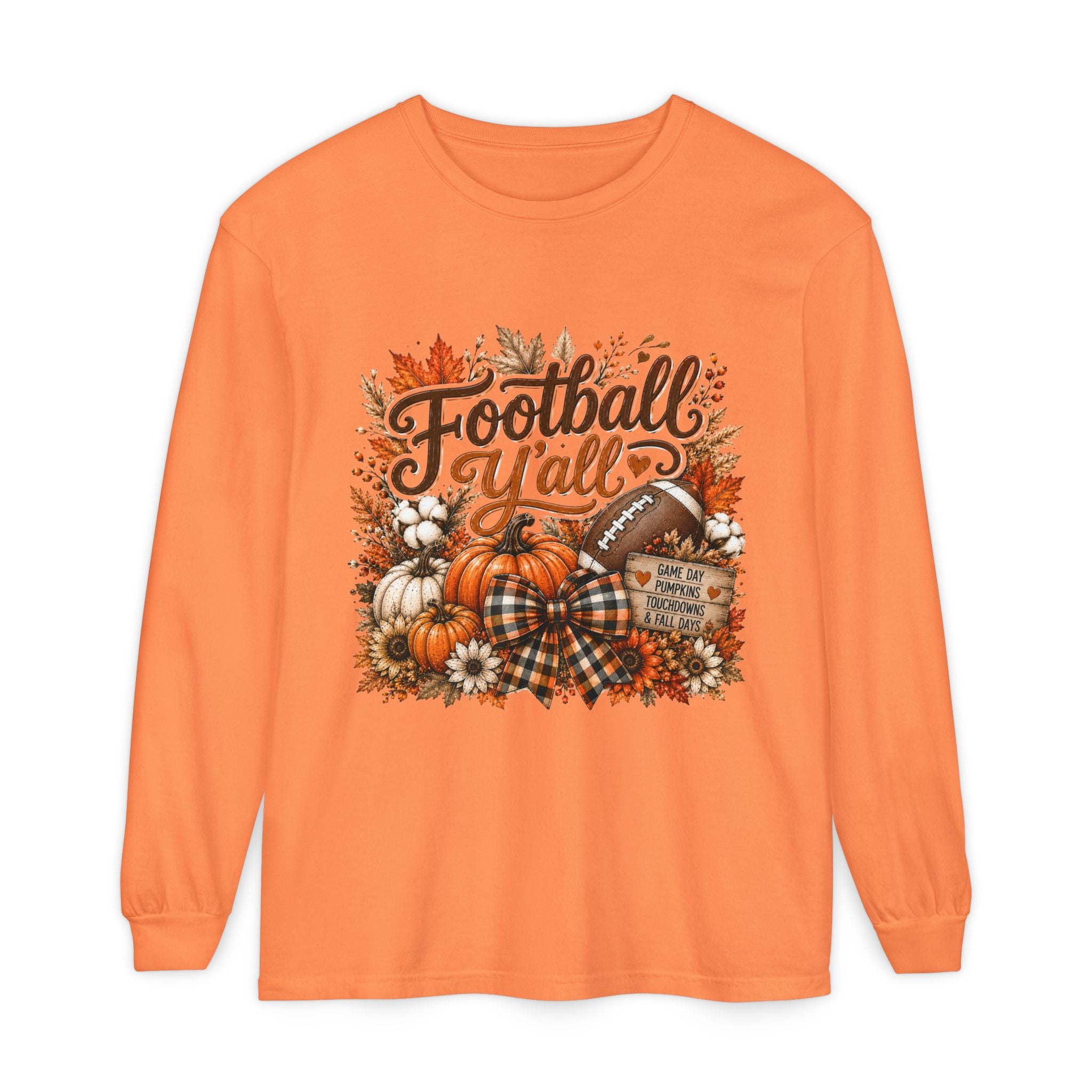 Football Y’all Fall Long Sleeve Tee