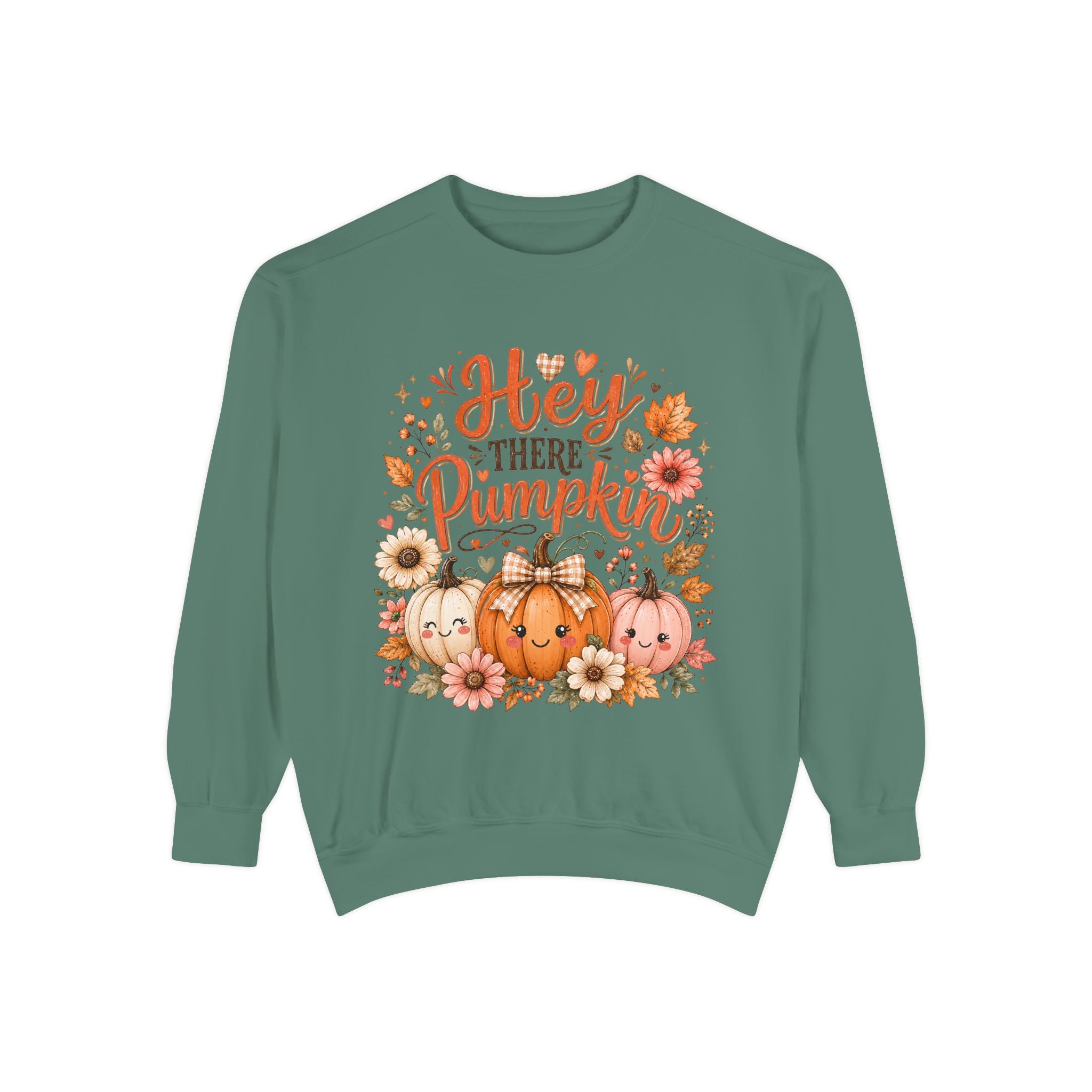 Sweatshirt — "Hey There Pumpkin" Cute Fall Pumpkin Crewneck