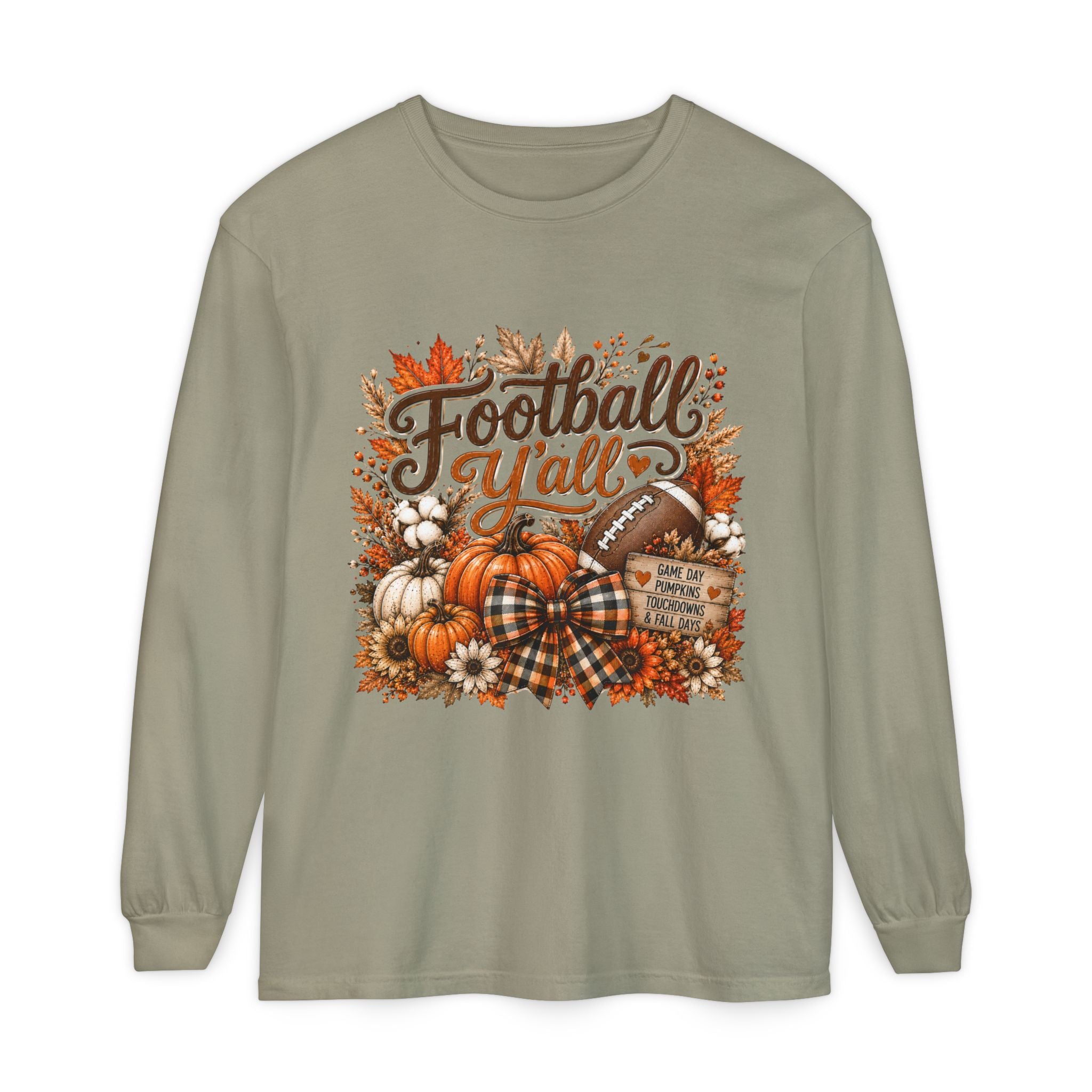 Football Y’all Fall Long Sleeve Tee