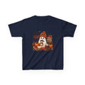 Kids Tee — "Hello Fall" Puppy Pumpkin Autumn Graphic
