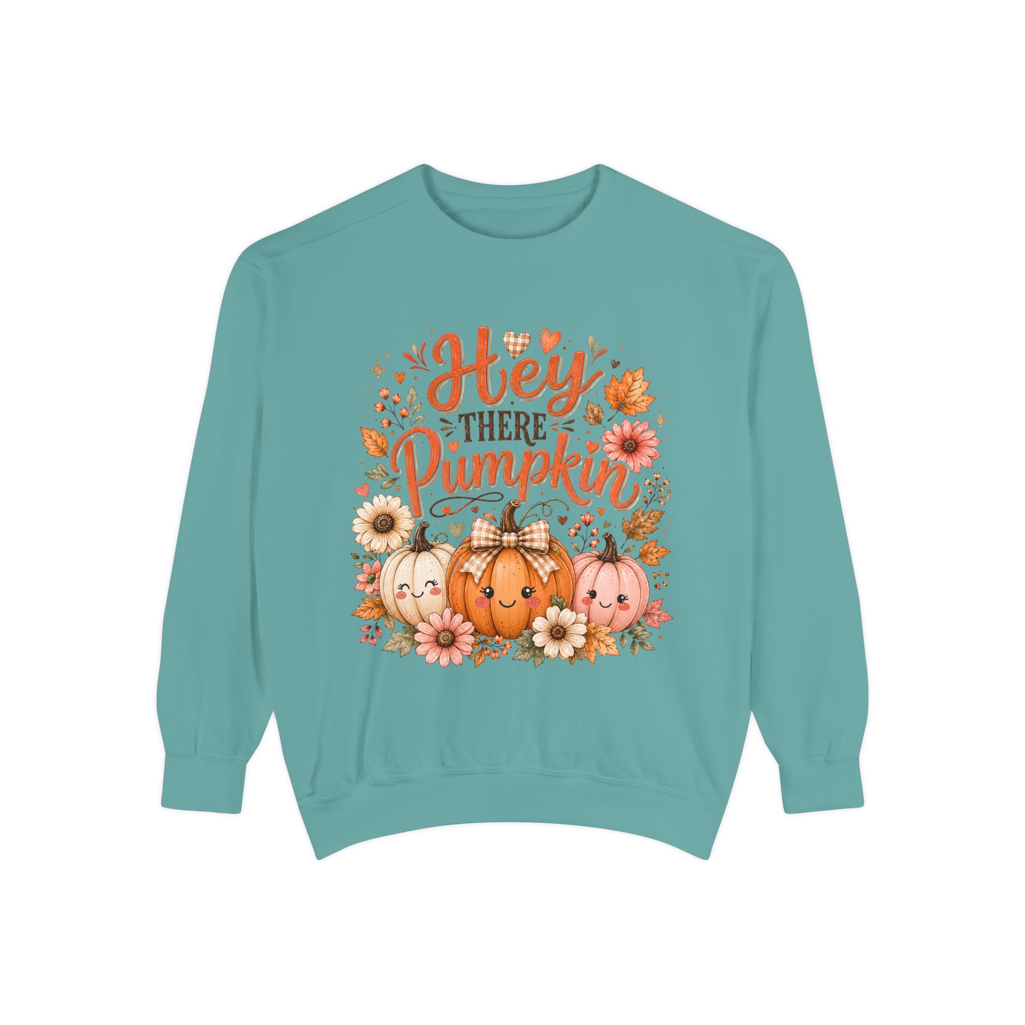 Sweatshirt — "Hey There Pumpkin" Cute Fall Pumpkin Crewneck