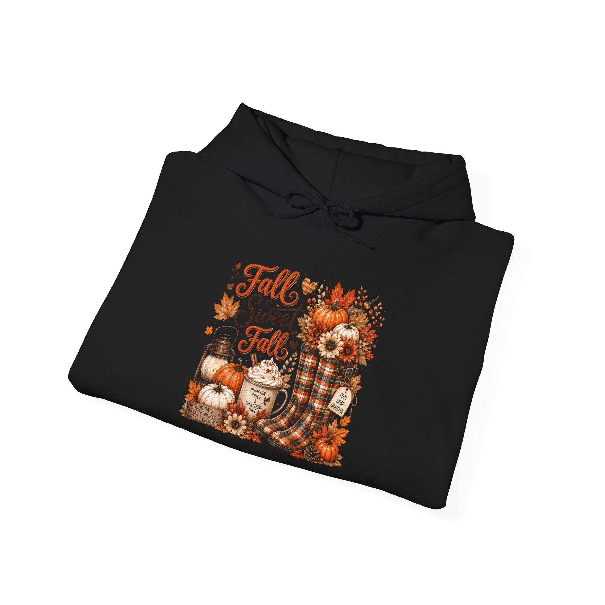 Fall Sweet Fall Hoodie - Cute Pumpkin & Scarecrow Autumn Sweatshirt
