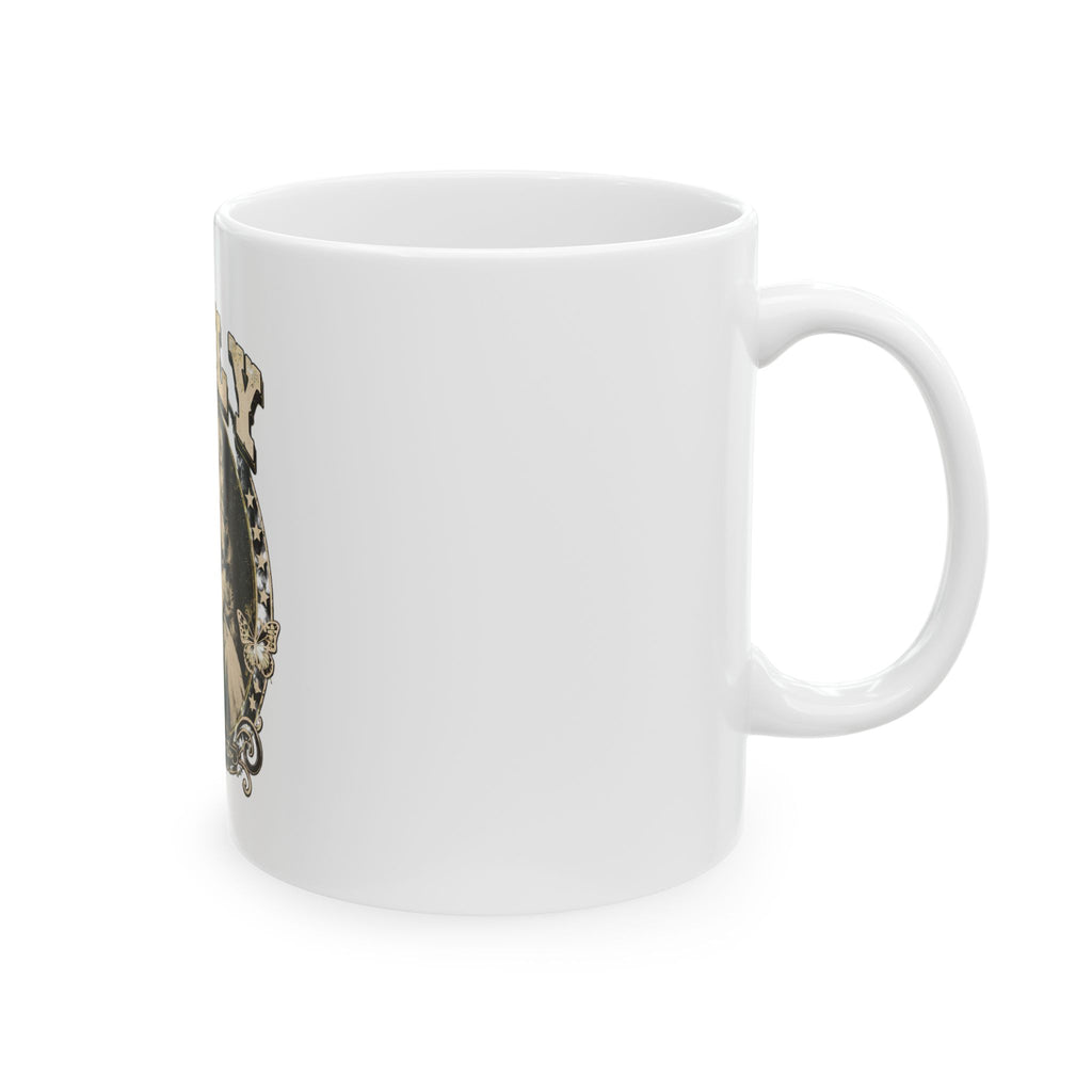 Dolly Retro Portrait Ceramic Mug — Vintage Country Music Coffee Cup (11oz, 15oz)