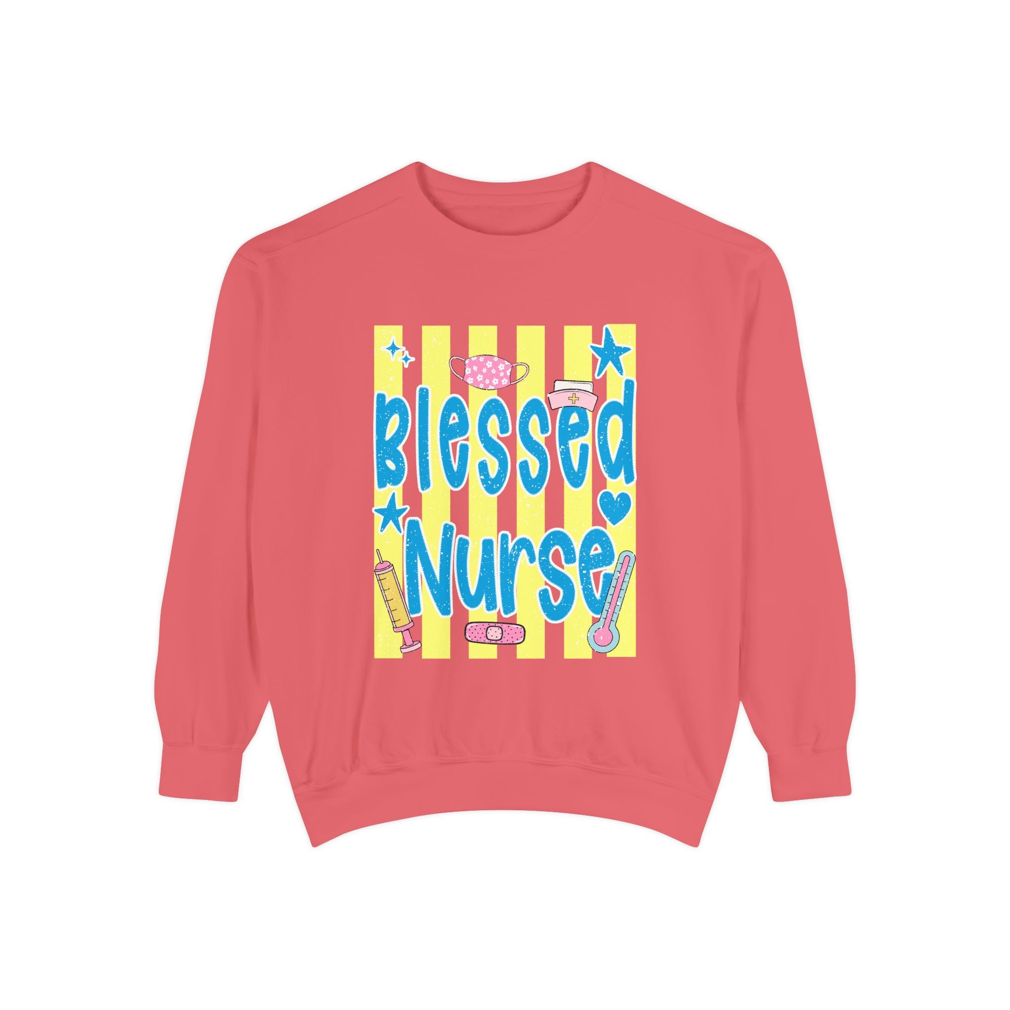 Blessed Nurse Sweatshirt — Cute Pastel Nurse Appreciation Pullover