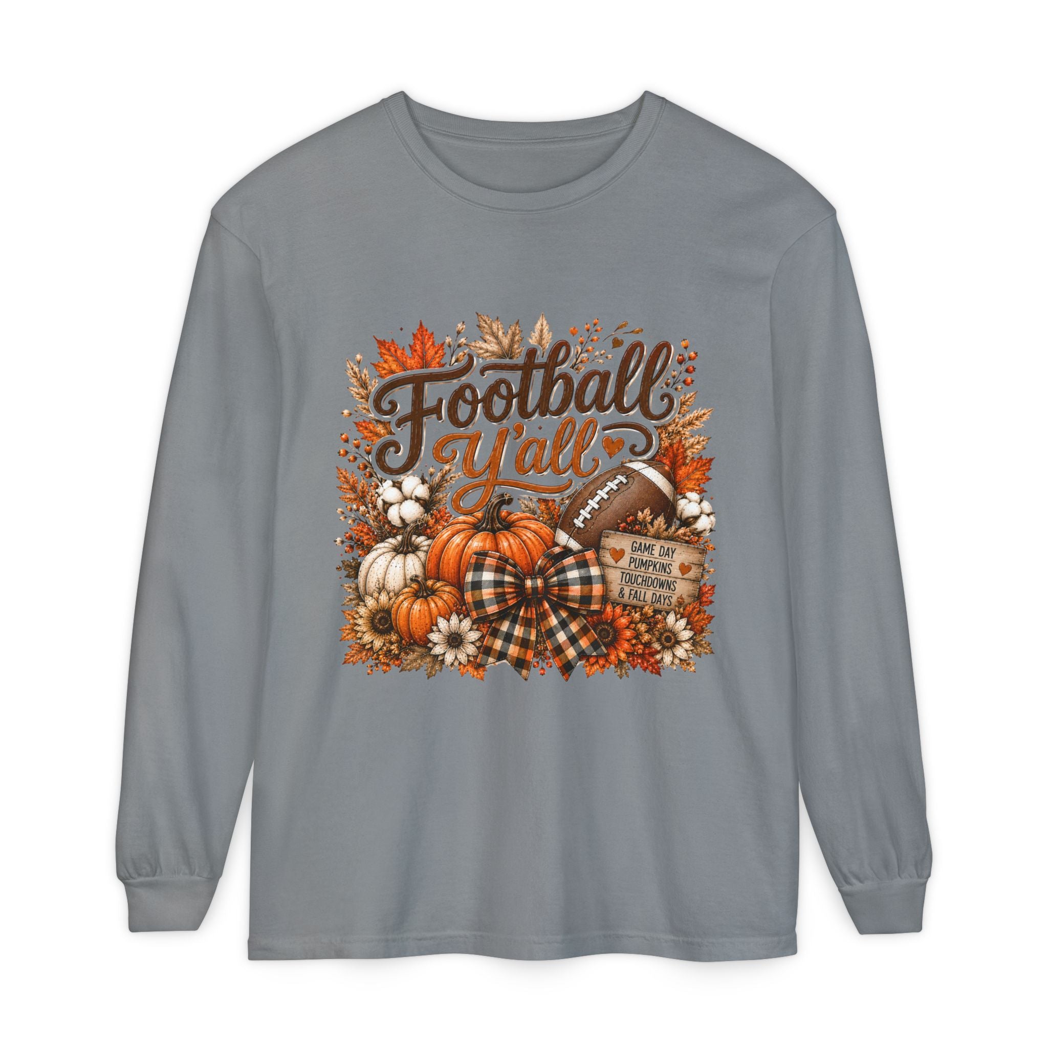 Football Y’all Fall Long Sleeve Tee