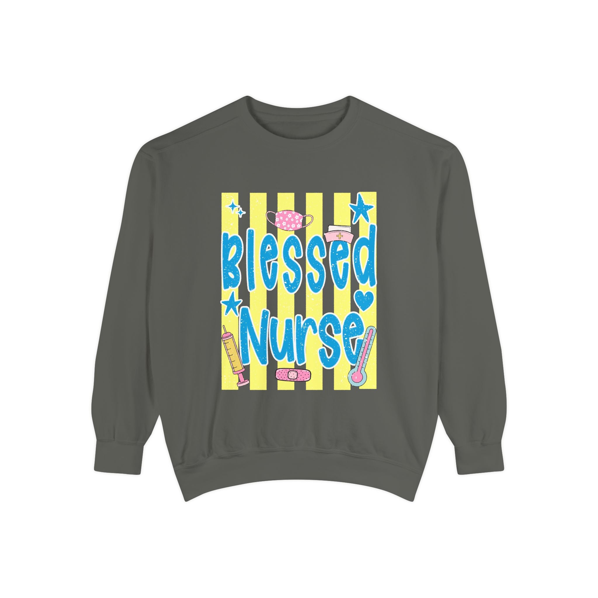 Blessed Nurse Sweatshirt — Cute Pastel Nurse Appreciation Pullover