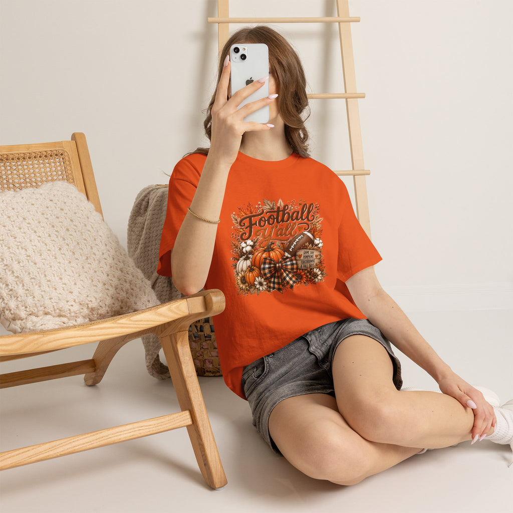 Fall Harvest Tee — "Farmers Market" Pumpkin Autumn Graphic Shirt