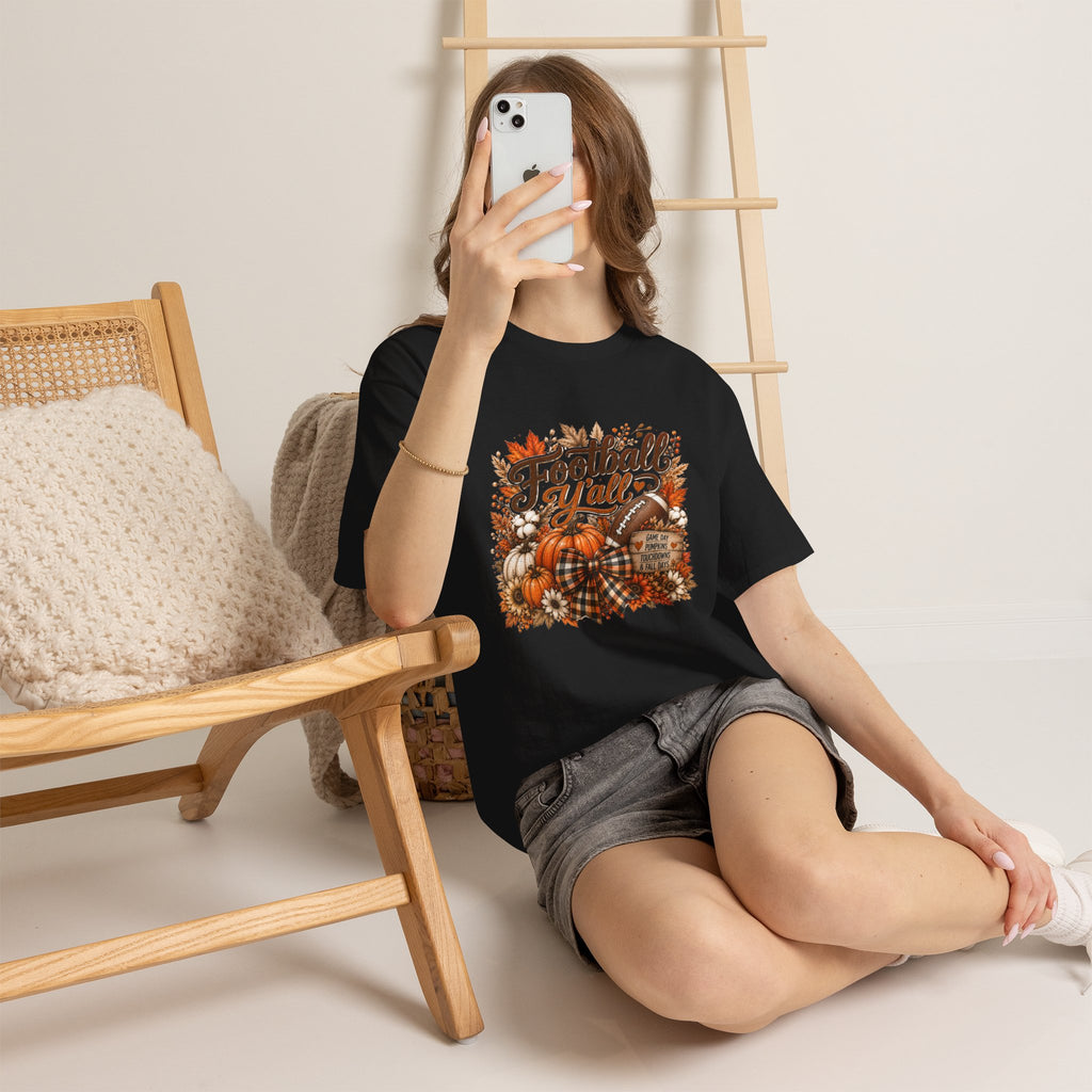 Fall Harvest Tee — "Farmers Market" Pumpkin Autumn Graphic Shirt
