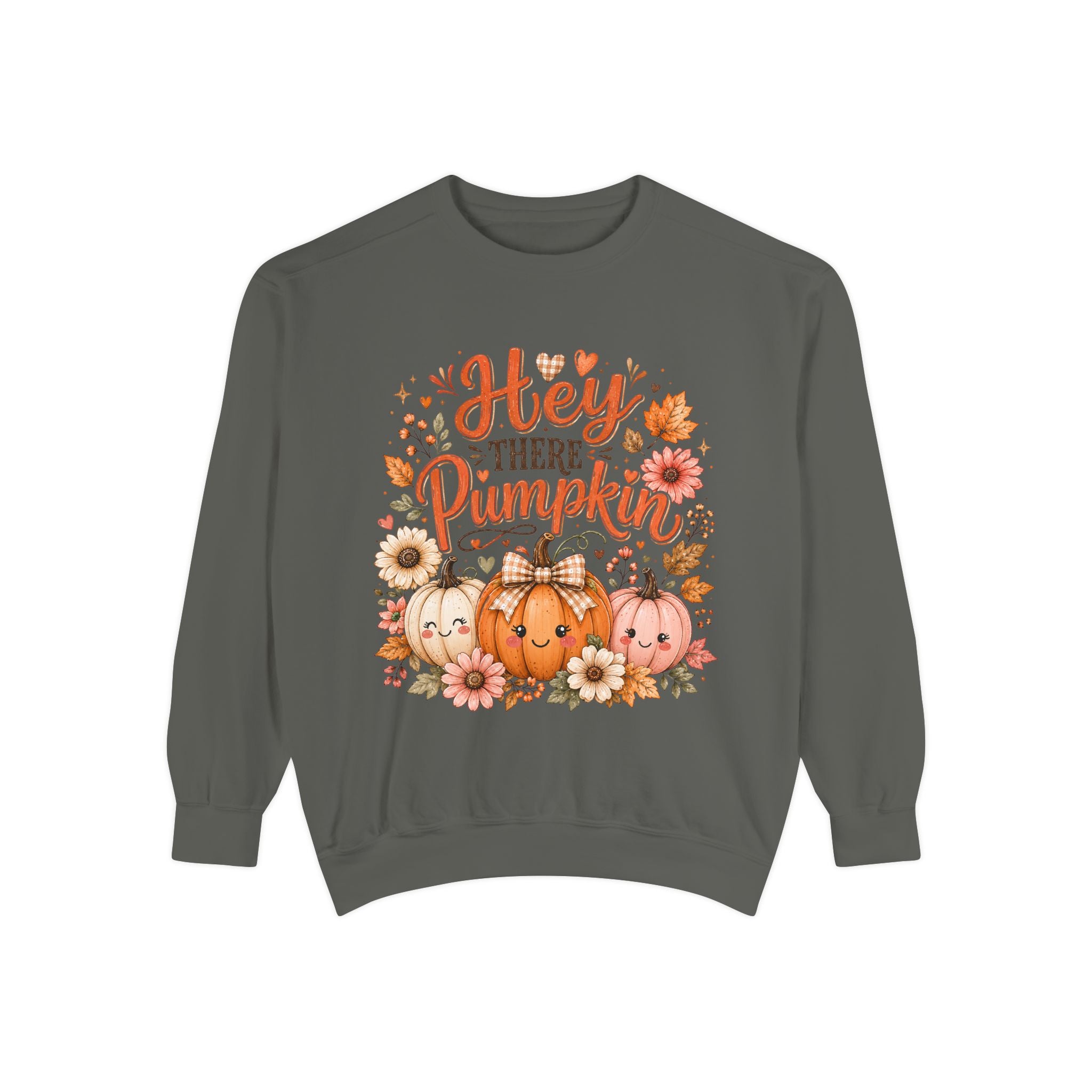 Sweatshirt — "Hey There Pumpkin" Cute Fall Pumpkin Crewneck