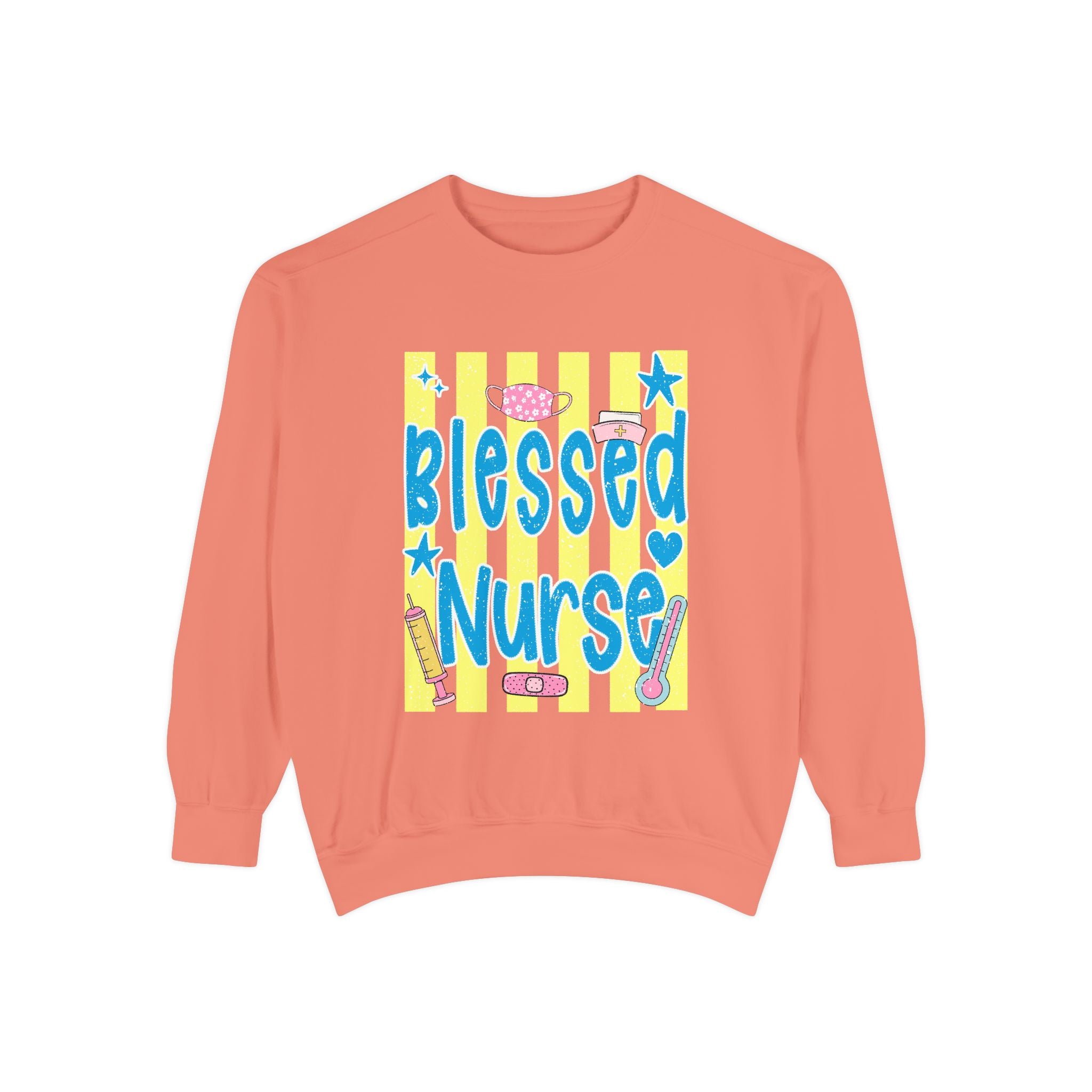 Blessed Nurse Sweatshirt — Cute Pastel Nurse Appreciation Pullover