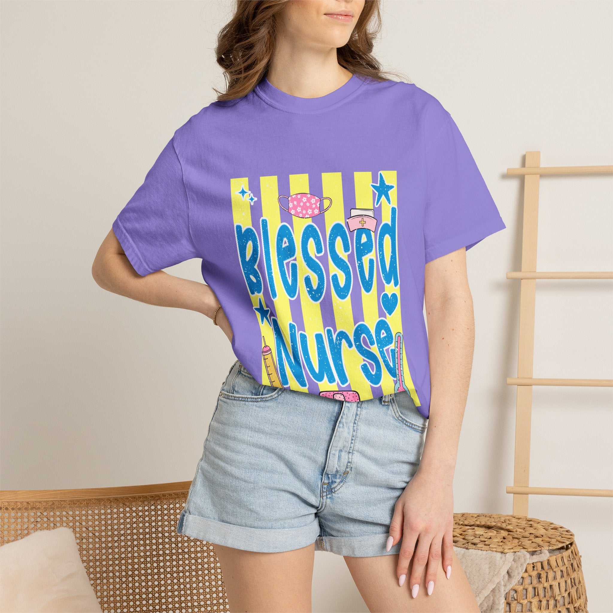 Blessed Nurse T-Shirt — Cute Medical Graphic Tee for Nurses