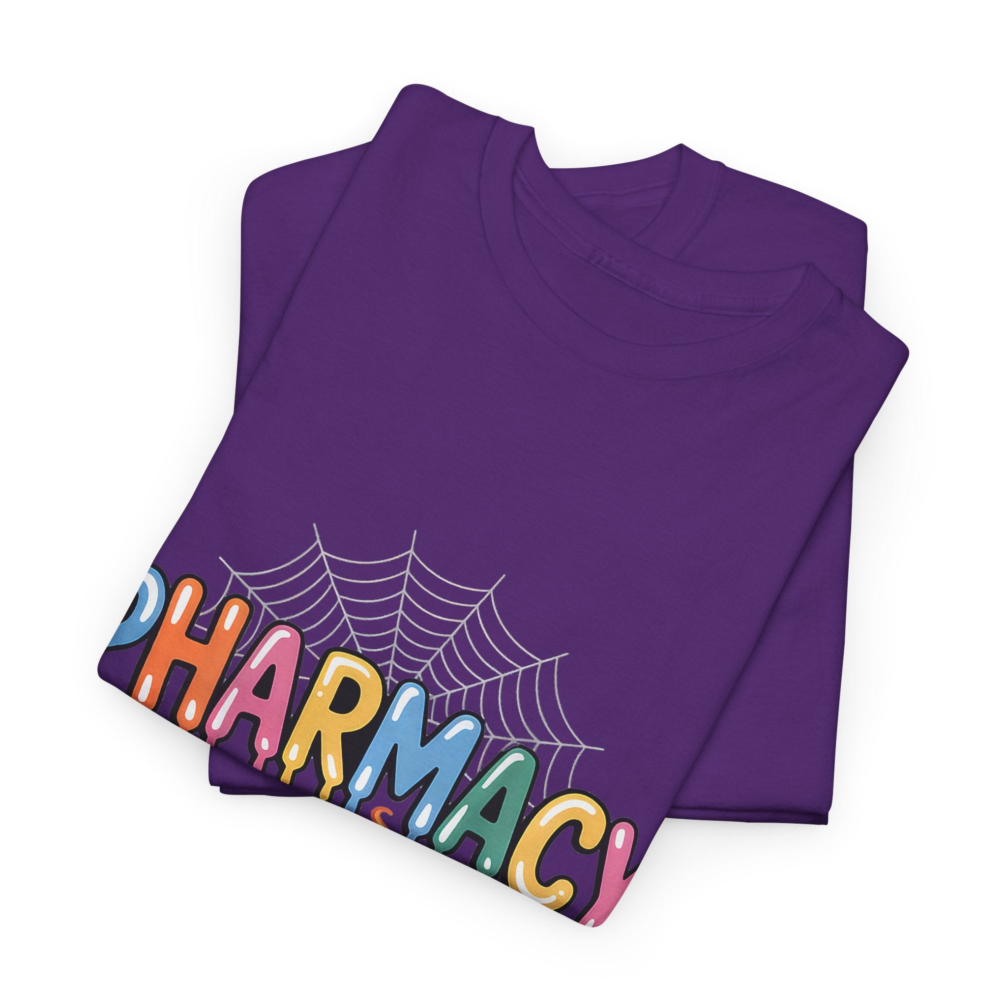 Pharmacy Squad Halloween T-Shirt — Cute Medical Candy & Pumpkin Design