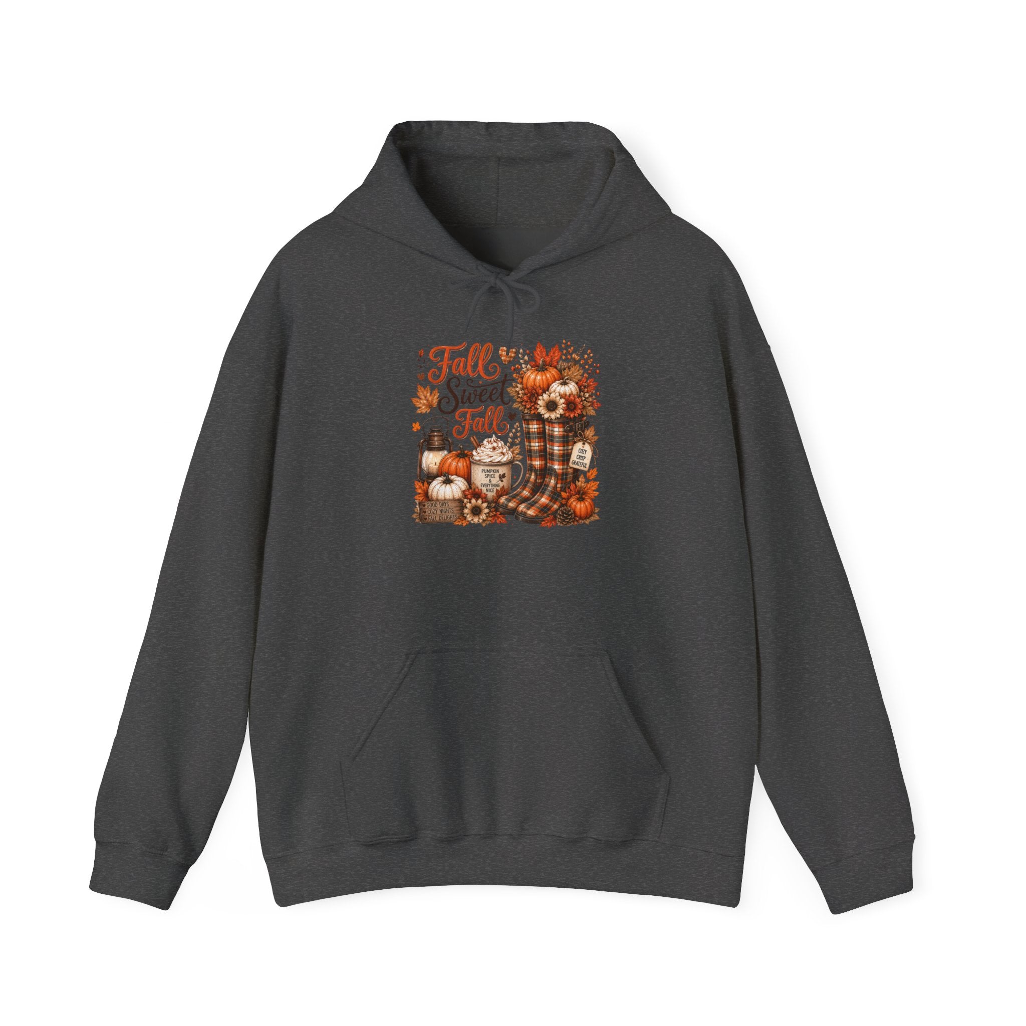 Fall Sweet Fall Hoodie - Cute Pumpkin & Scarecrow Autumn Sweatshirt