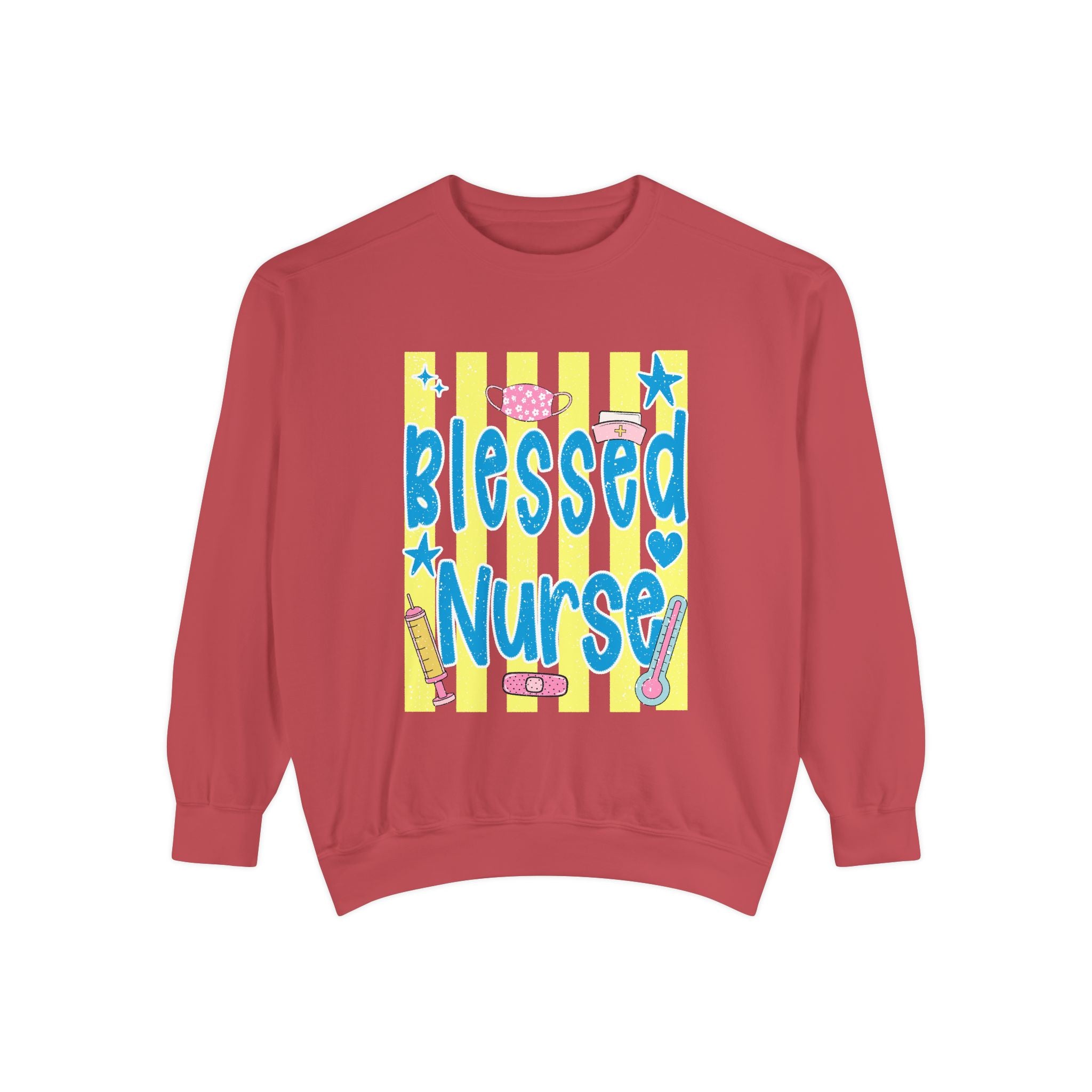 Blessed Nurse Sweatshirt — Cute Pastel Nurse Appreciation Pullover