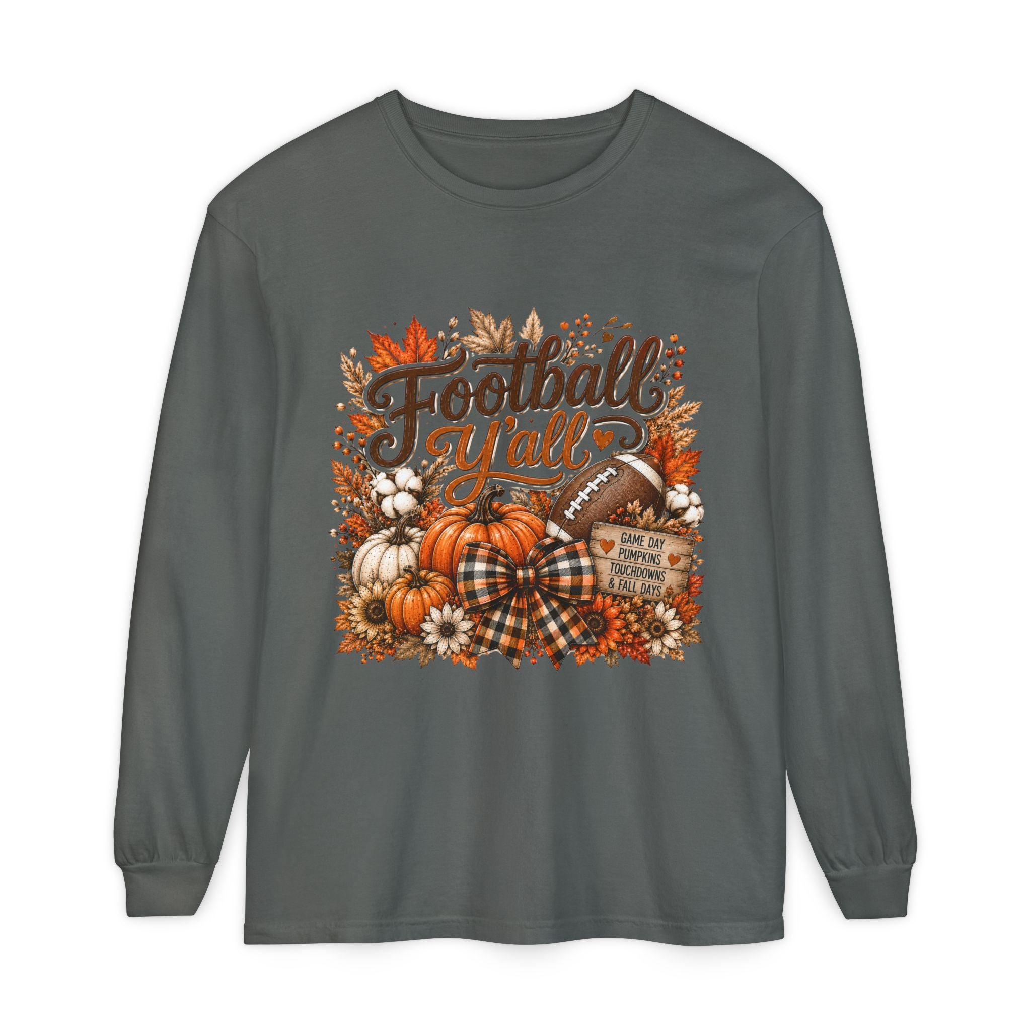 Football Y’all Fall Long Sleeve Tee