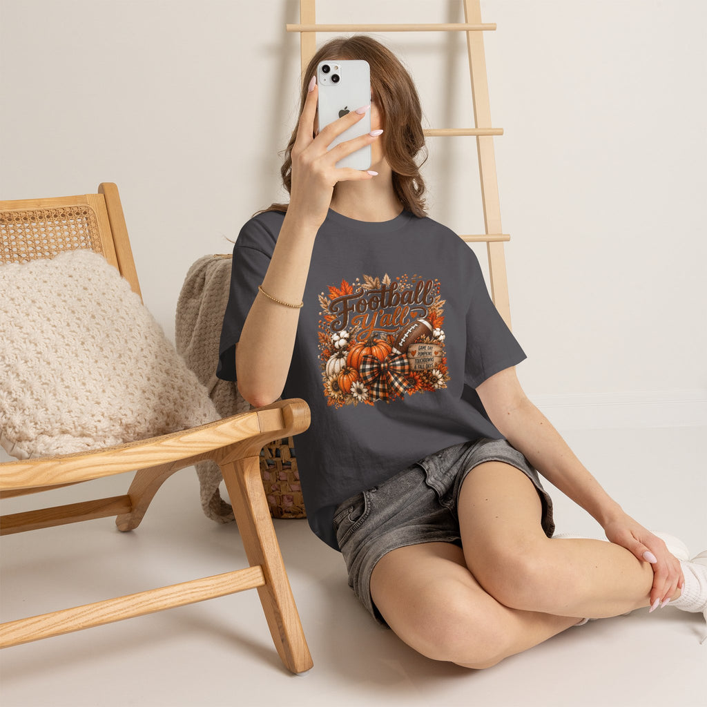 Fall Harvest Tee — "Farmers Market" Pumpkin Autumn Graphic Shirt