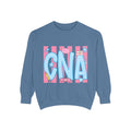 CNA Sparkle Graphic Sweatshirt — Pink & Blue Nurse Assistant Crewneck