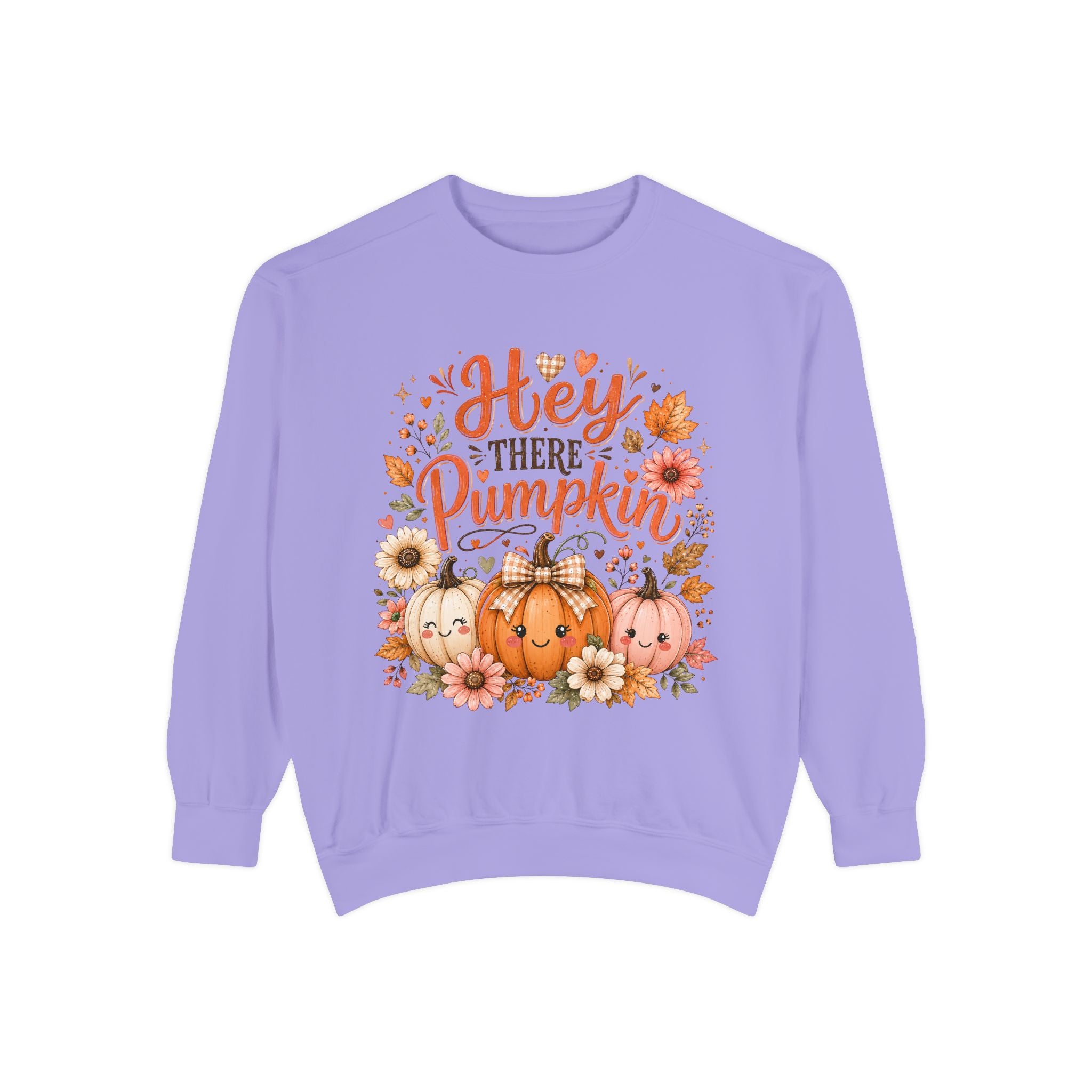 Sweatshirt — "Hey There Pumpkin" Cute Fall Pumpkin Crewneck