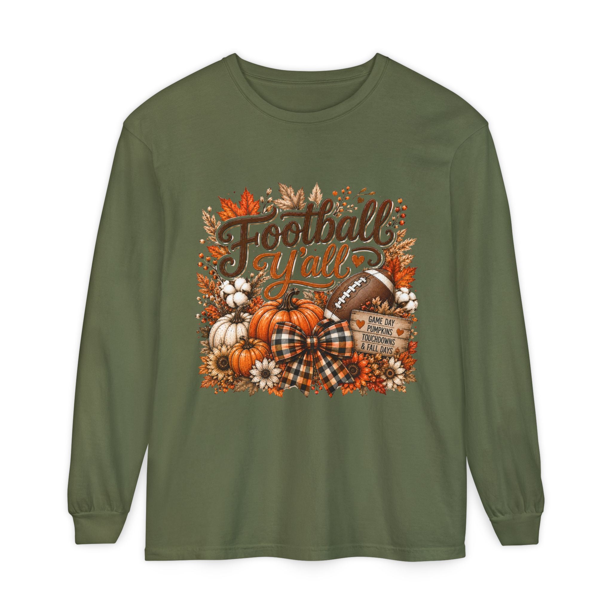 Football Y’all Fall Long Sleeve Tee
