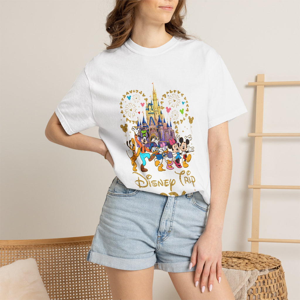 Disney Trip 2026 T-Shirt — Castle & Classic Characters Graphic Tee