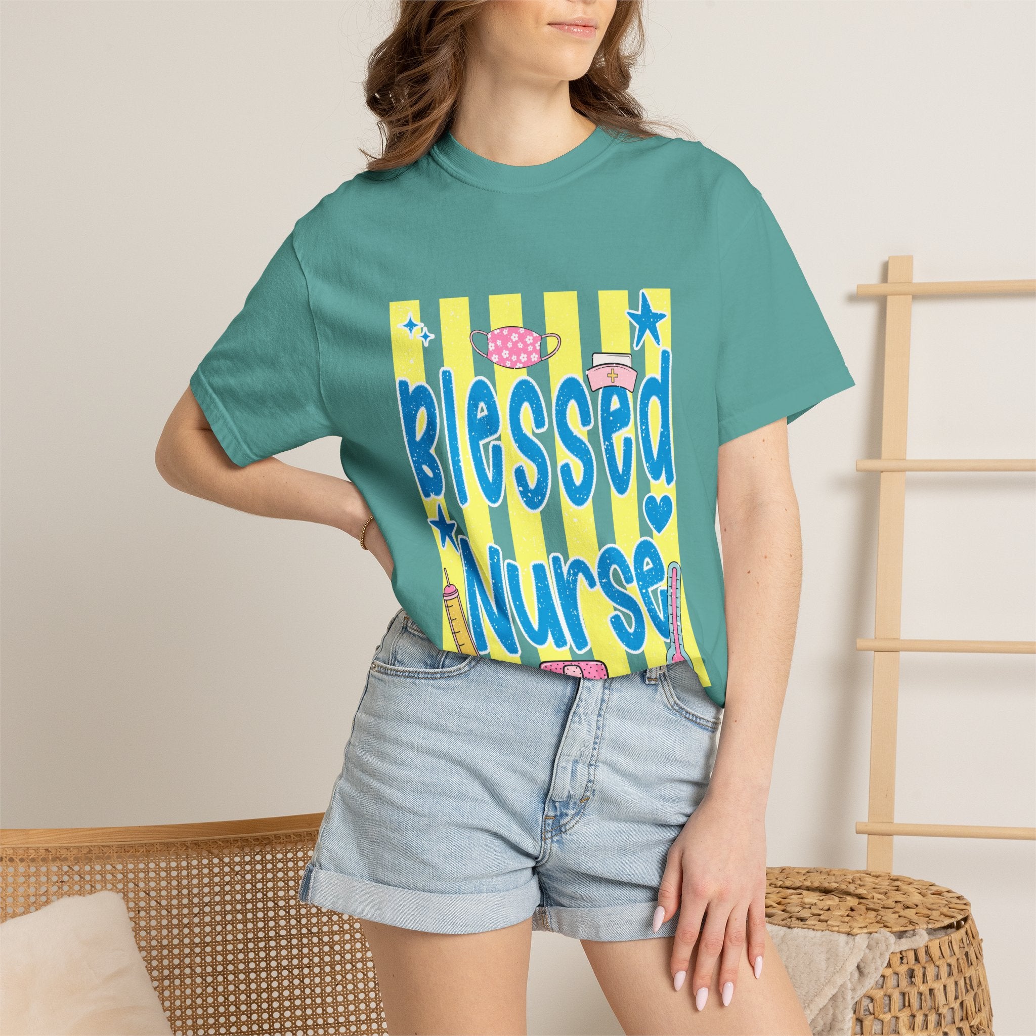 Blessed Nurse T-Shirt — Cute Medical Graphic Tee for Nurses