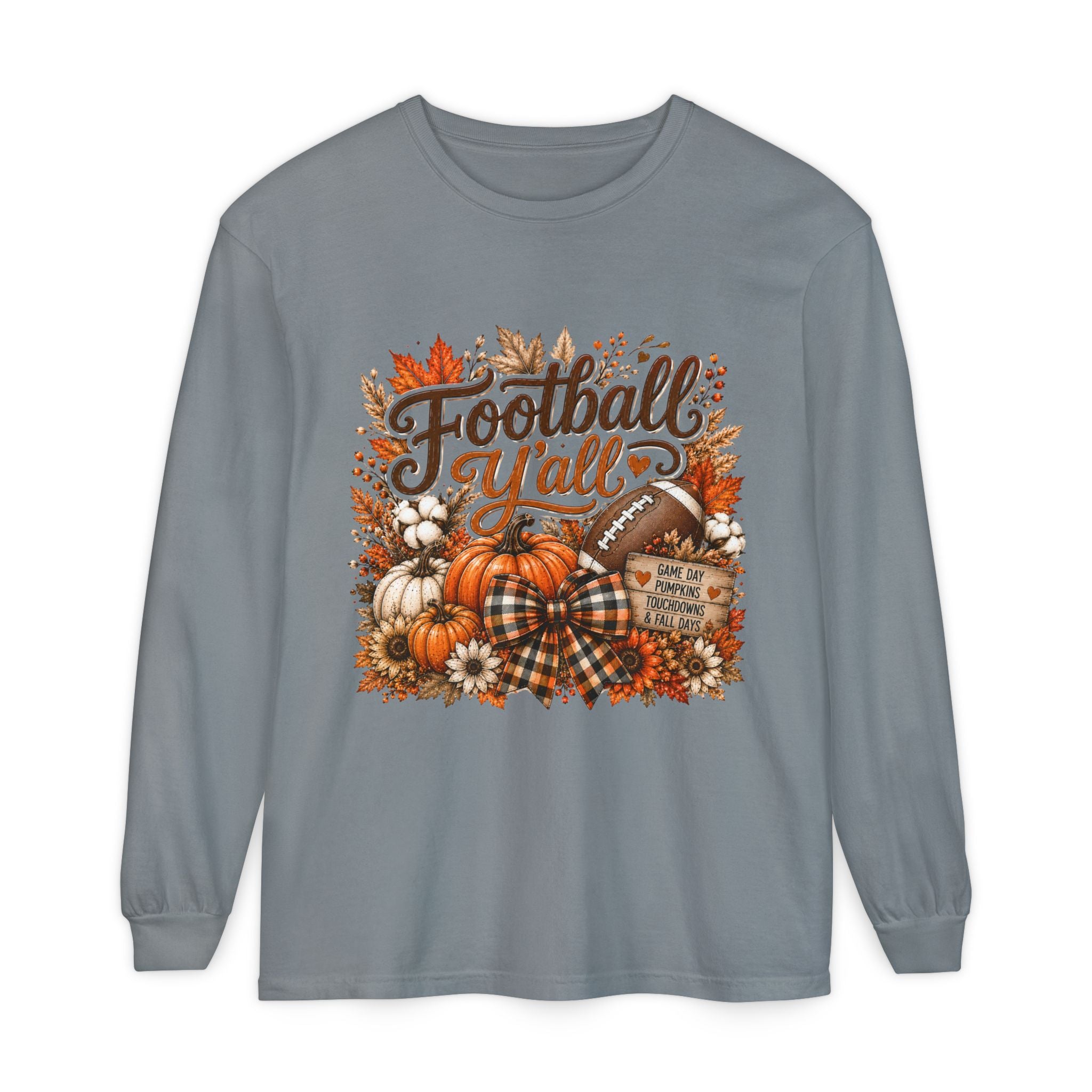 Football Y’all Fall Long Sleeve Tee