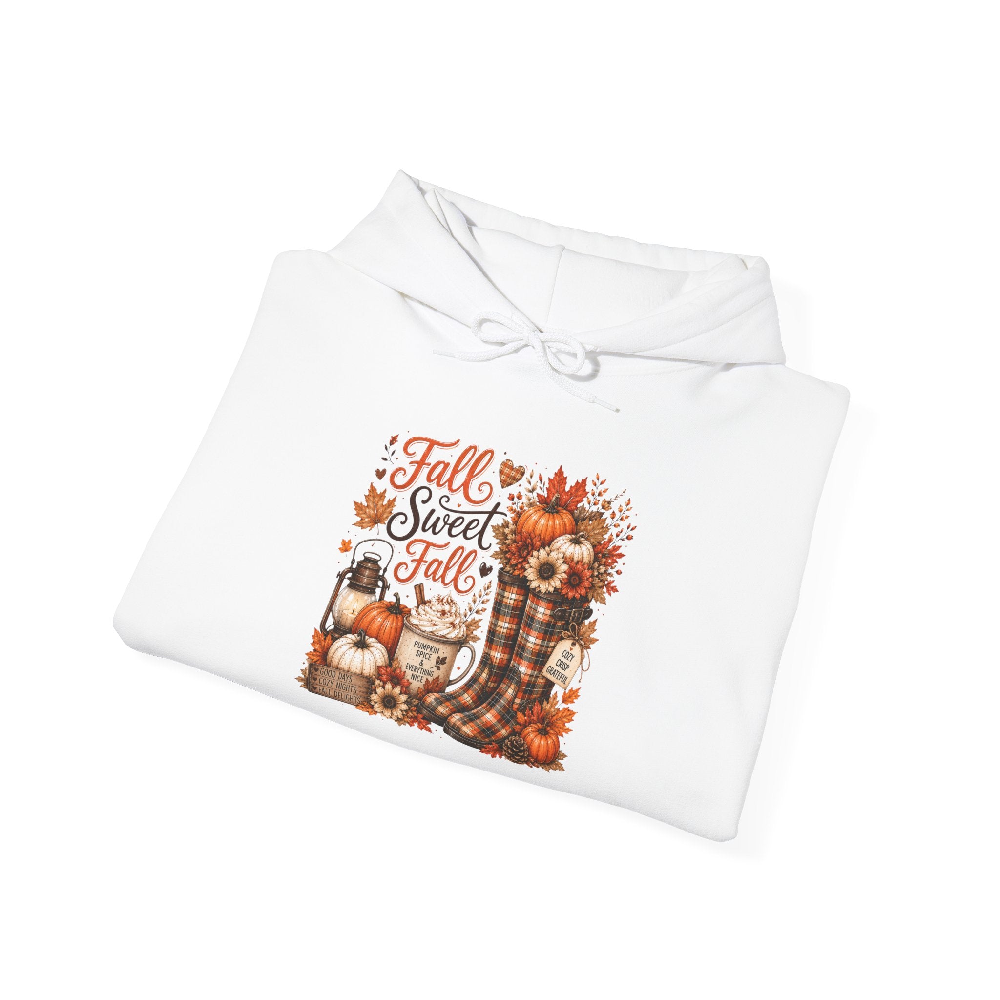 Fall Sweet Fall Hoodie - Cute Pumpkin & Scarecrow Autumn Sweatshirt