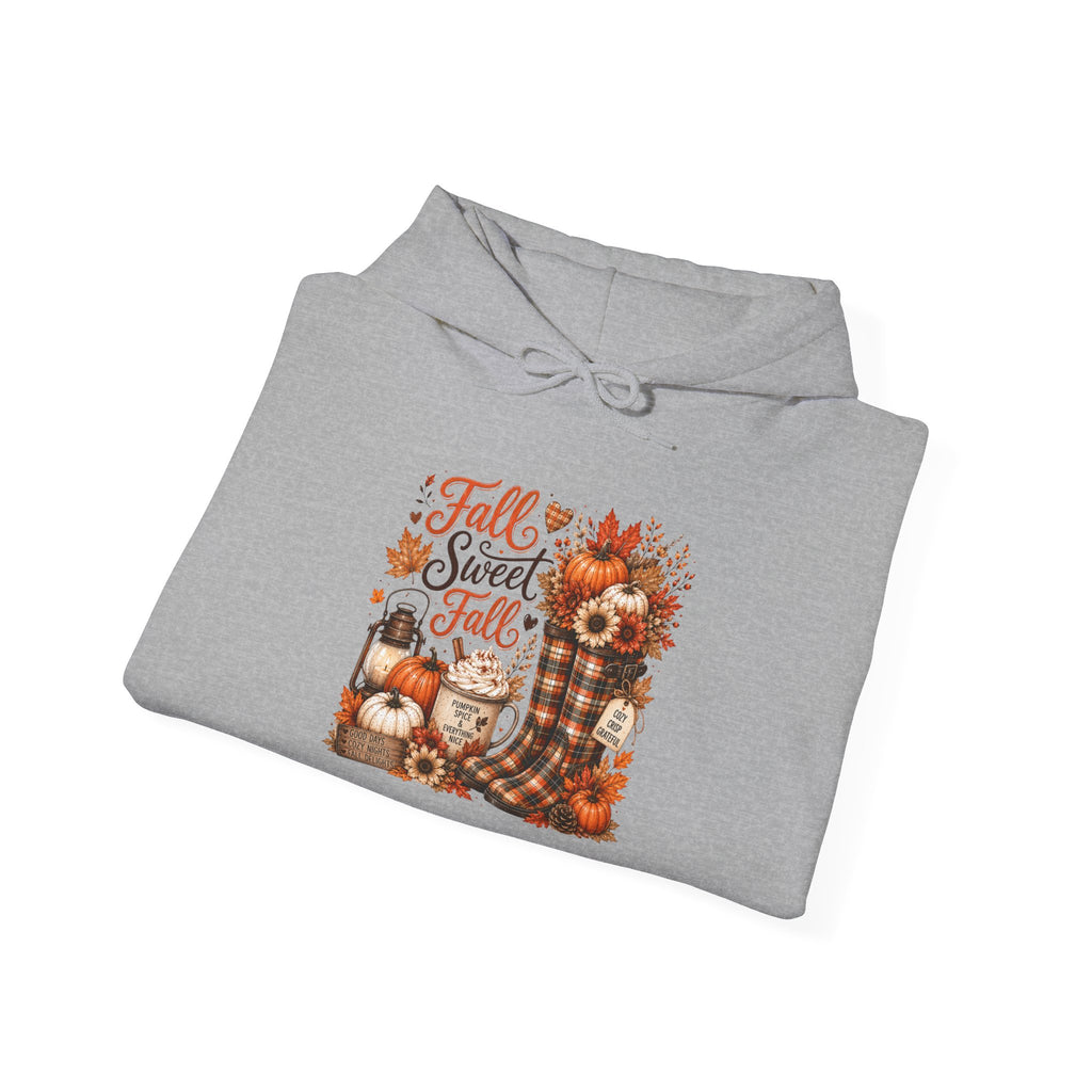 Fall Sweet Fall Hoodie - Cute Pumpkin & Scarecrow Autumn Sweatshirt