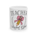 Teacher Social Club Ceramic Mug - 'Teach • Love • Inspire' Pencil Design (11oz & 15oz)