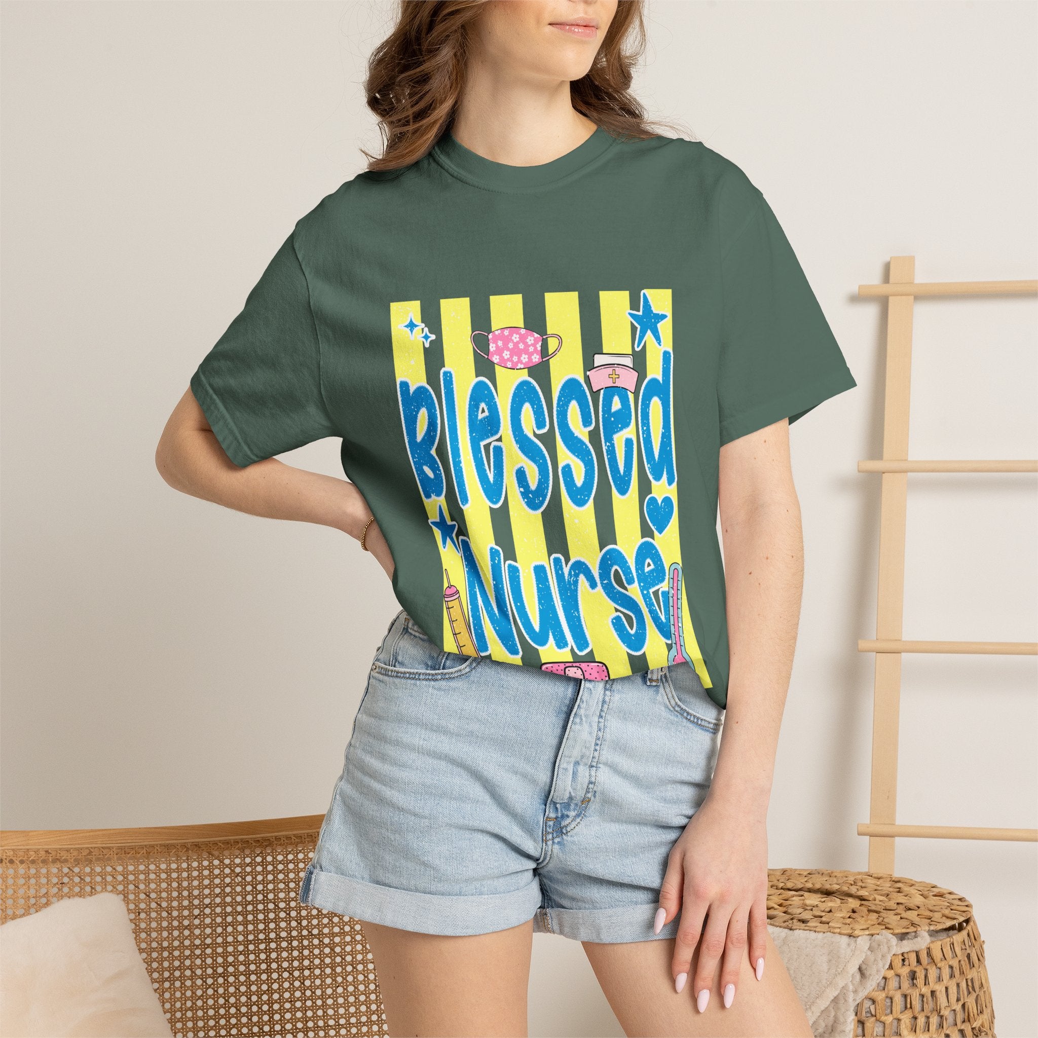 Blessed Nurse T-Shirt — Cute Medical Graphic Tee for Nurses