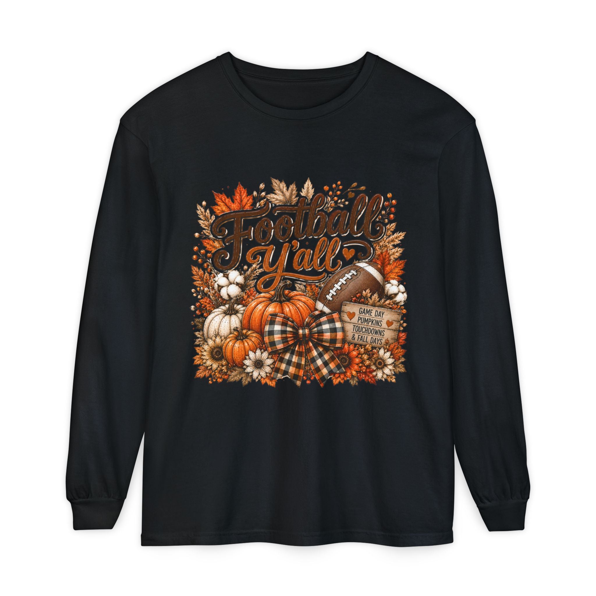 Football Y’all Fall Long Sleeve Tee