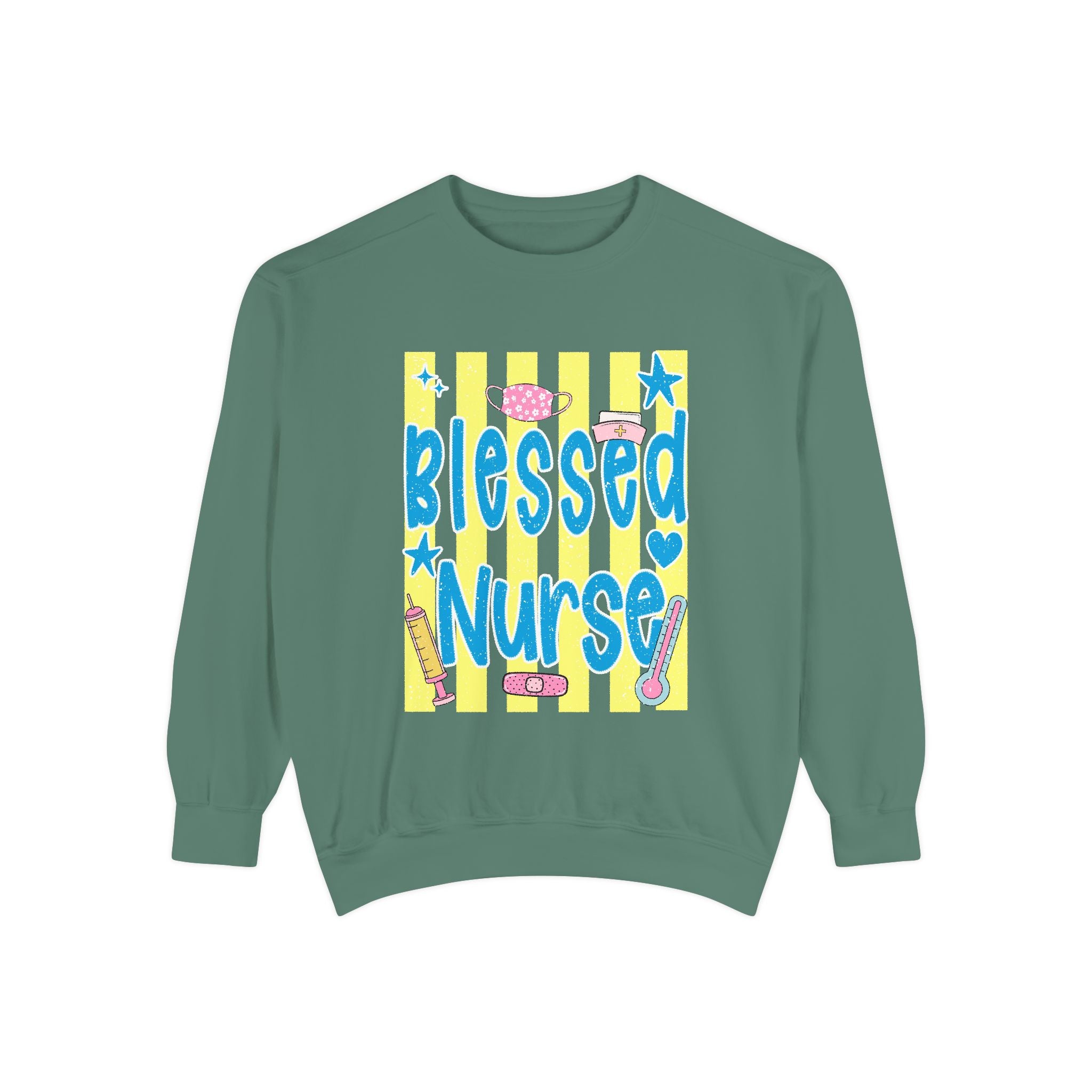 Blessed Nurse Sweatshirt — Cute Pastel Nurse Appreciation Pullover