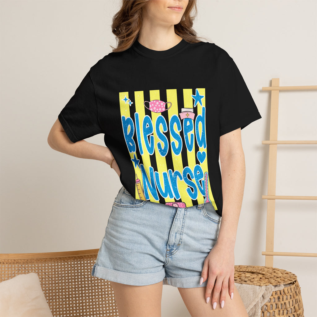 Blessed Nurse T-Shirt — Cute Medical Graphic Tee for Nurses