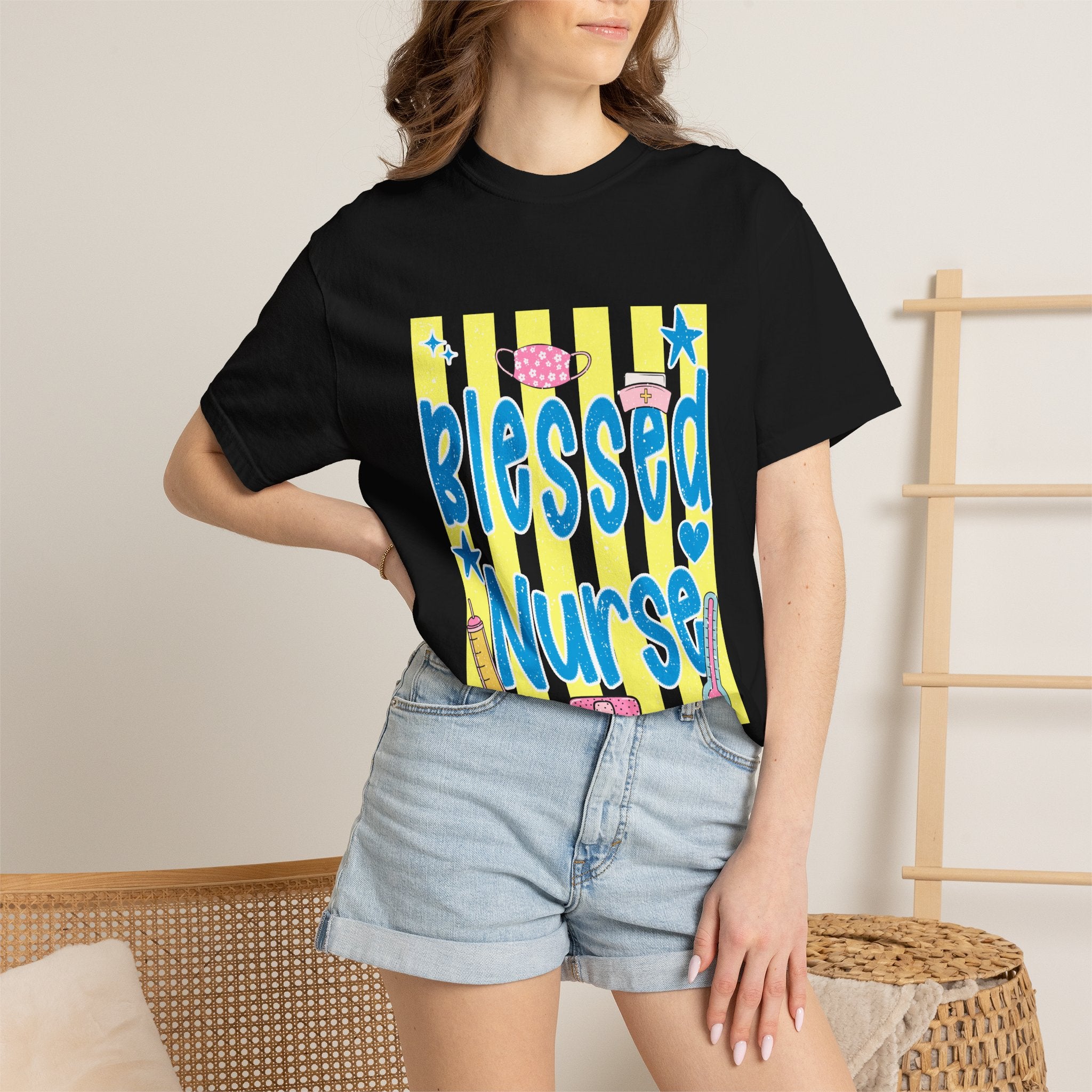 Blessed Nurse T-Shirt — Cute Medical Graphic Tee for Nurses