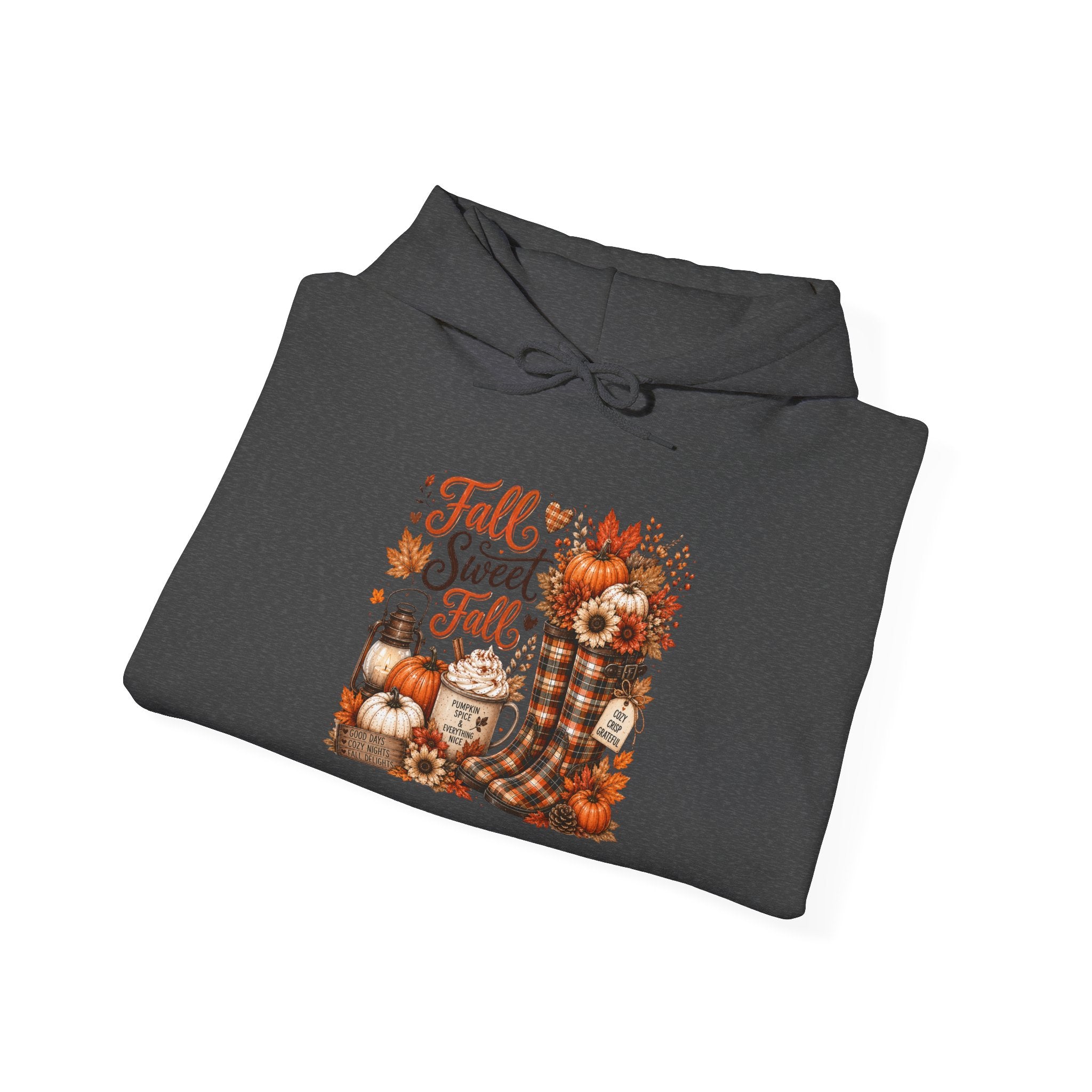Fall Sweet Fall Hoodie - Cute Pumpkin & Scarecrow Autumn Sweatshirt