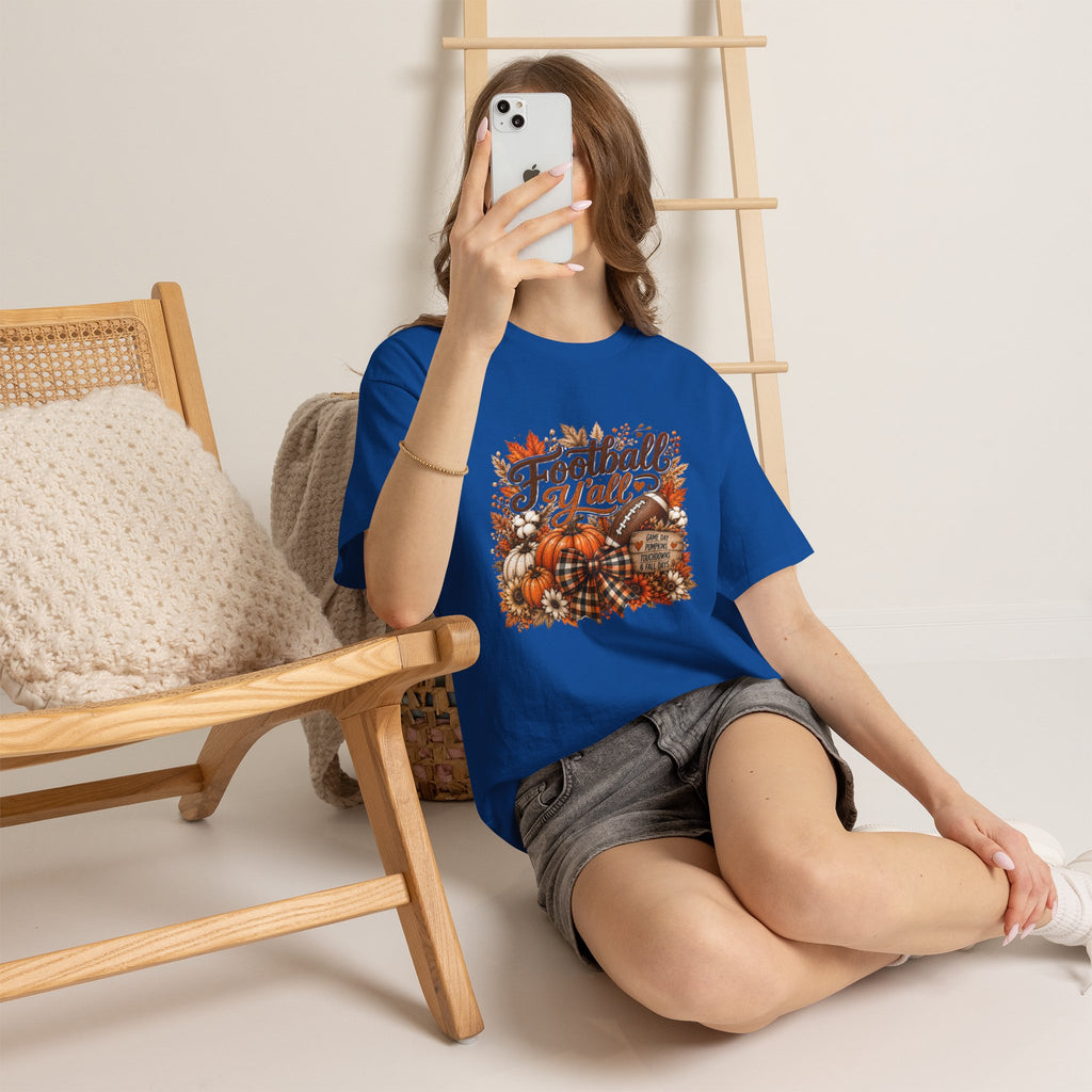 Fall Harvest Tee — "Farmers Market" Pumpkin Autumn Graphic Shirt