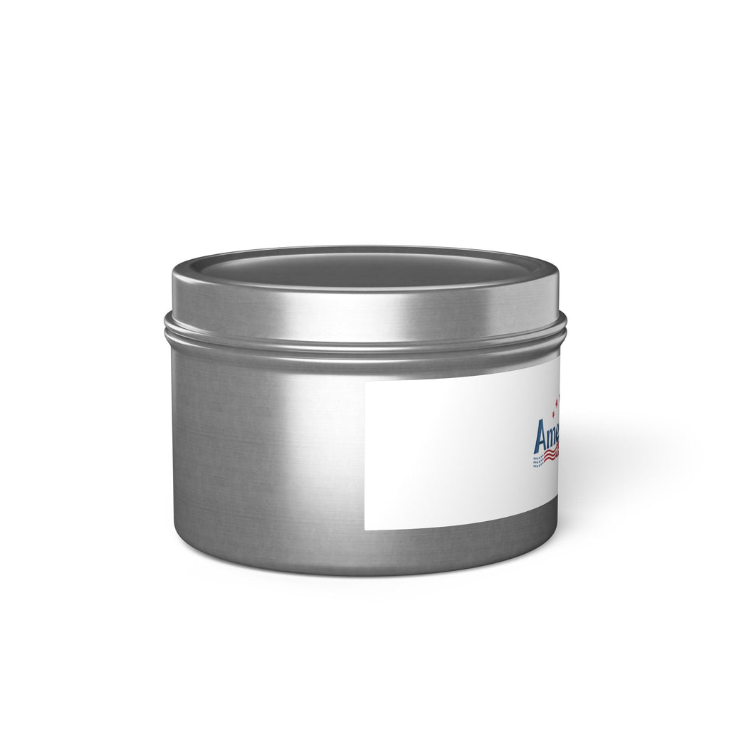 America 250 Years Tin Candle — Patriotic 4th of July Scented Tin