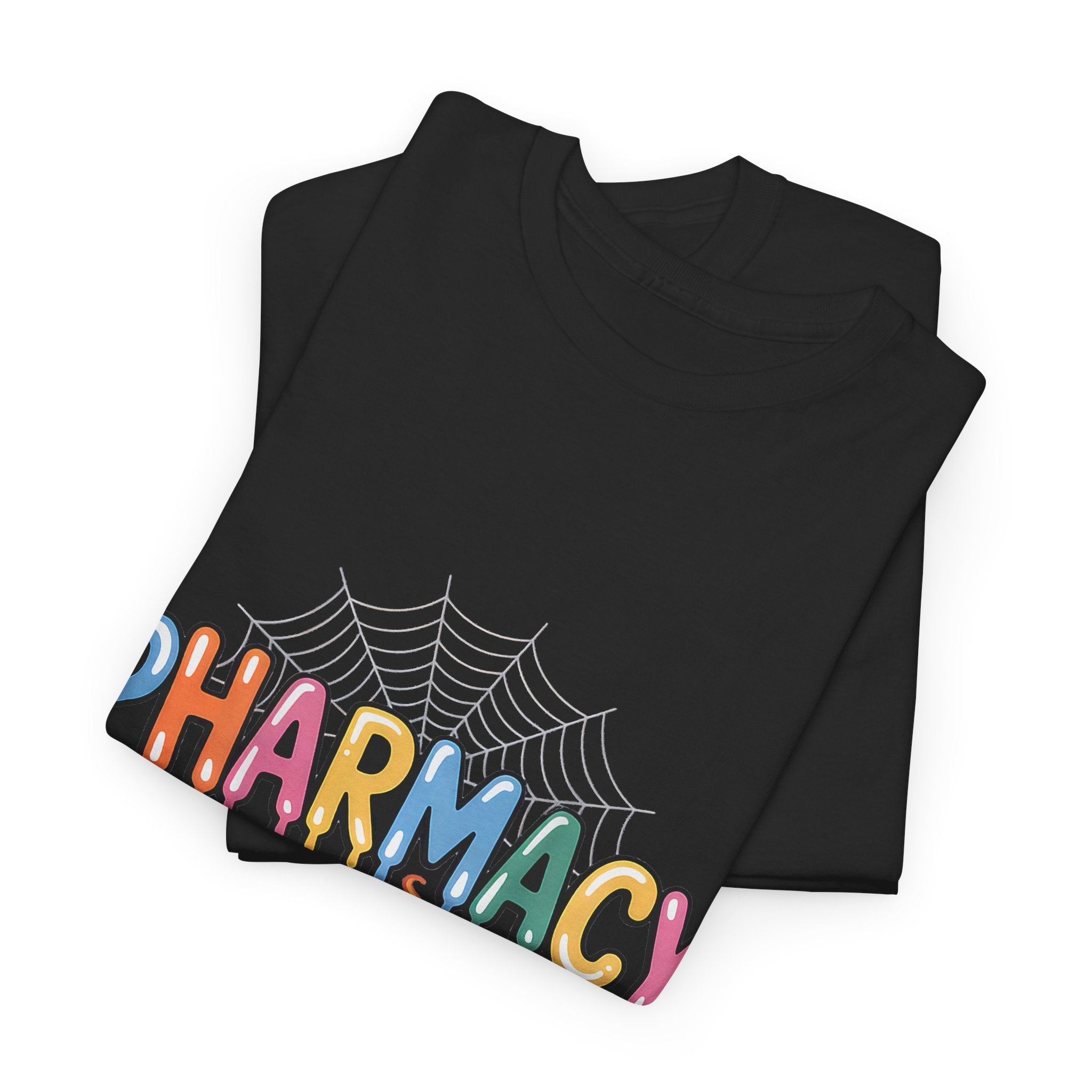 Pharmacy Squad Halloween T-Shirt — Cute Medical Candy & Pumpkin Design