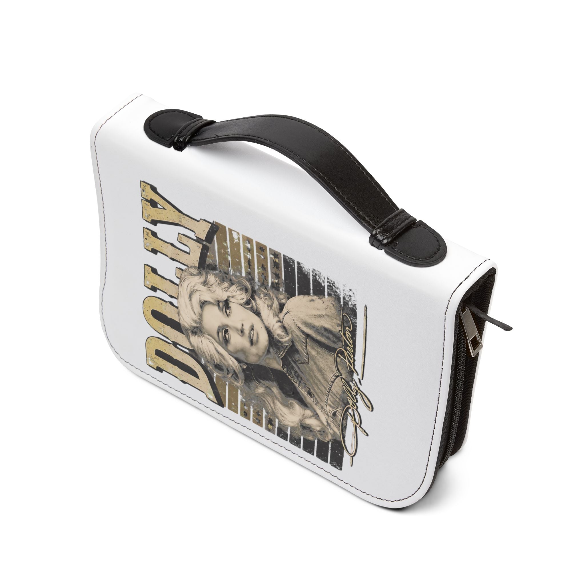 Dolly Portrait Bible Cover — Vintage Country Music Zippered Bible Case