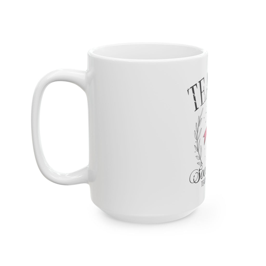 Teacher Social Club Ceramic Mug - 'Teach • Love • Inspire' Pencil Design (11oz & 15oz)